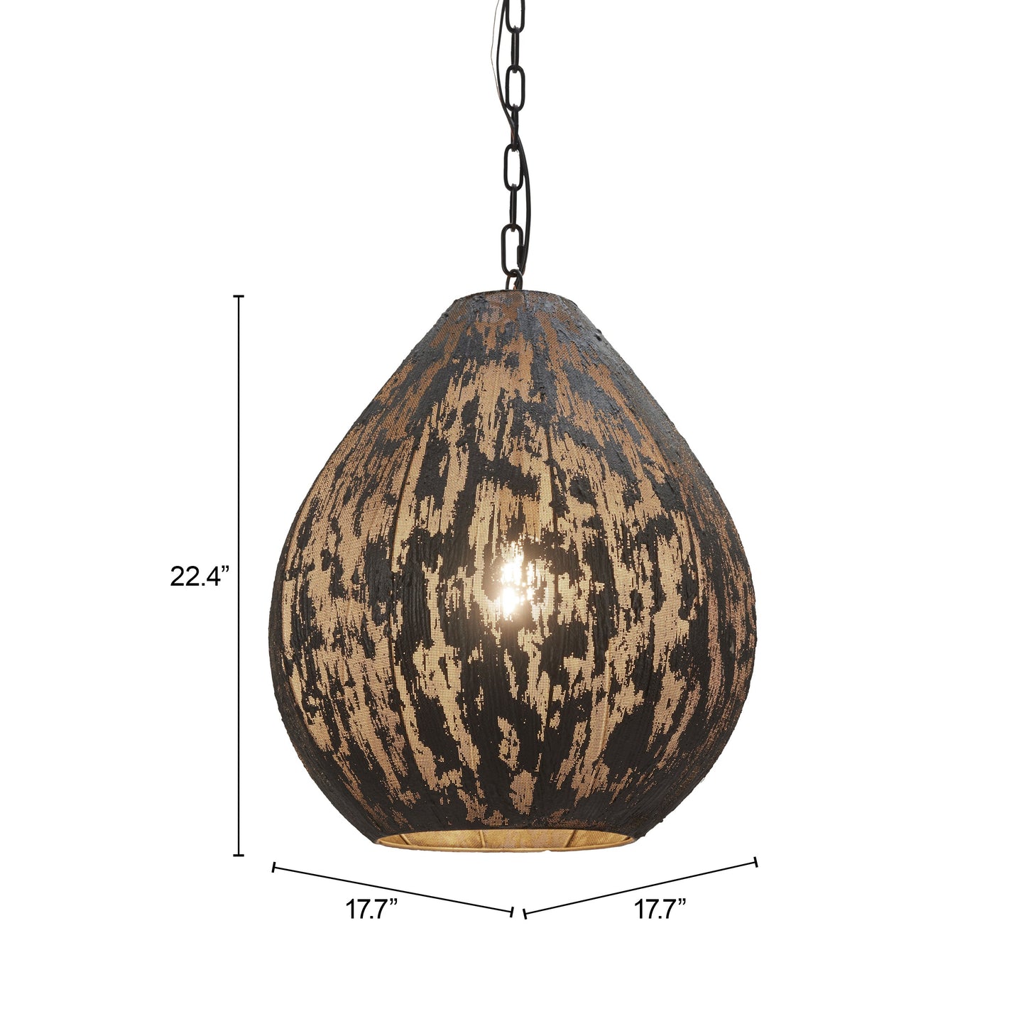 Koza Black Ceiling Lamp - Ornate Home
