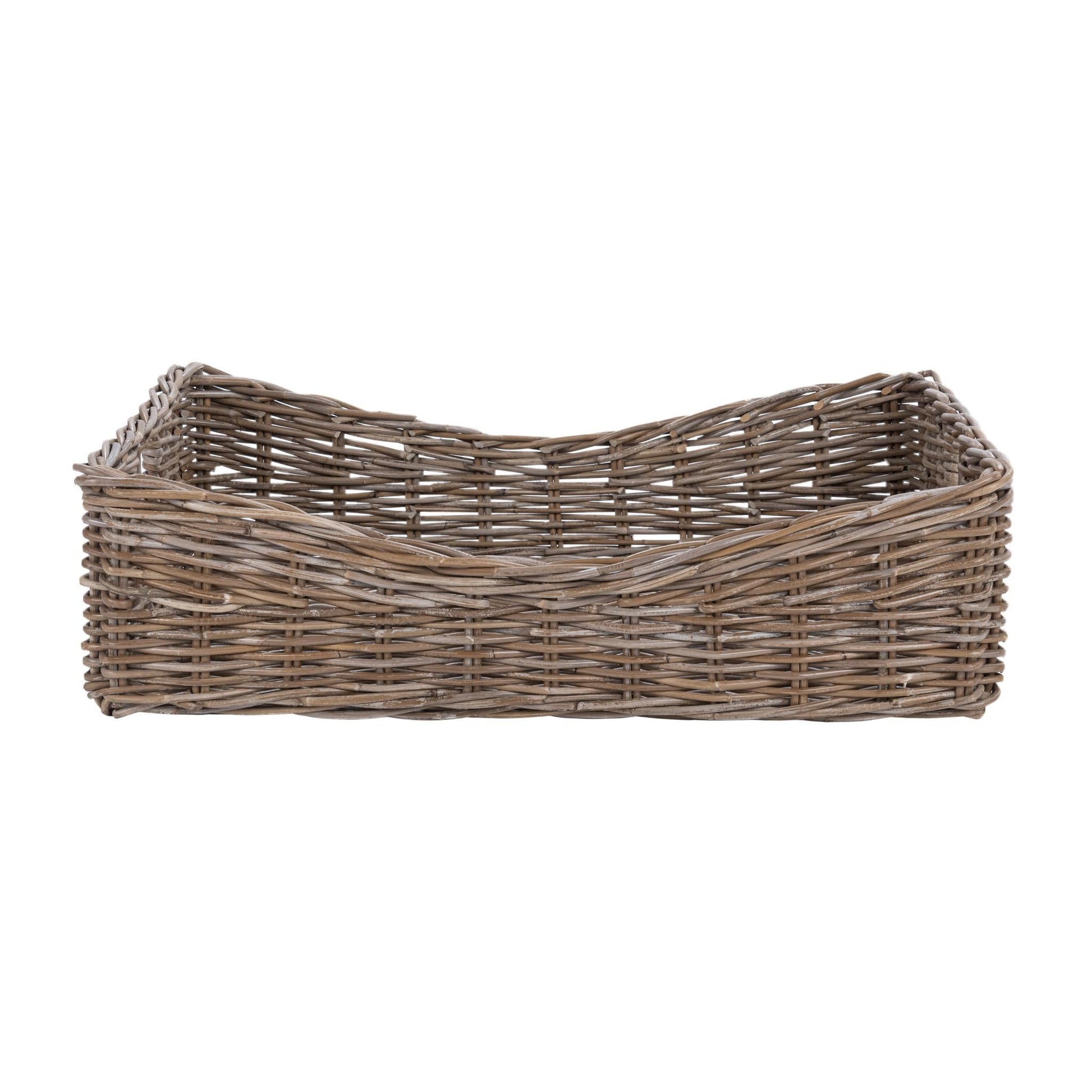 Kubu Rattan Gray Short Basket - Ornate Home