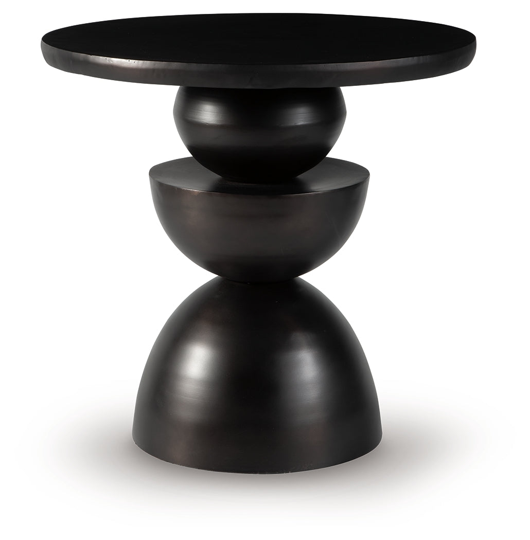 Kurtson Bronze Finish Accent Table- Viva Furn