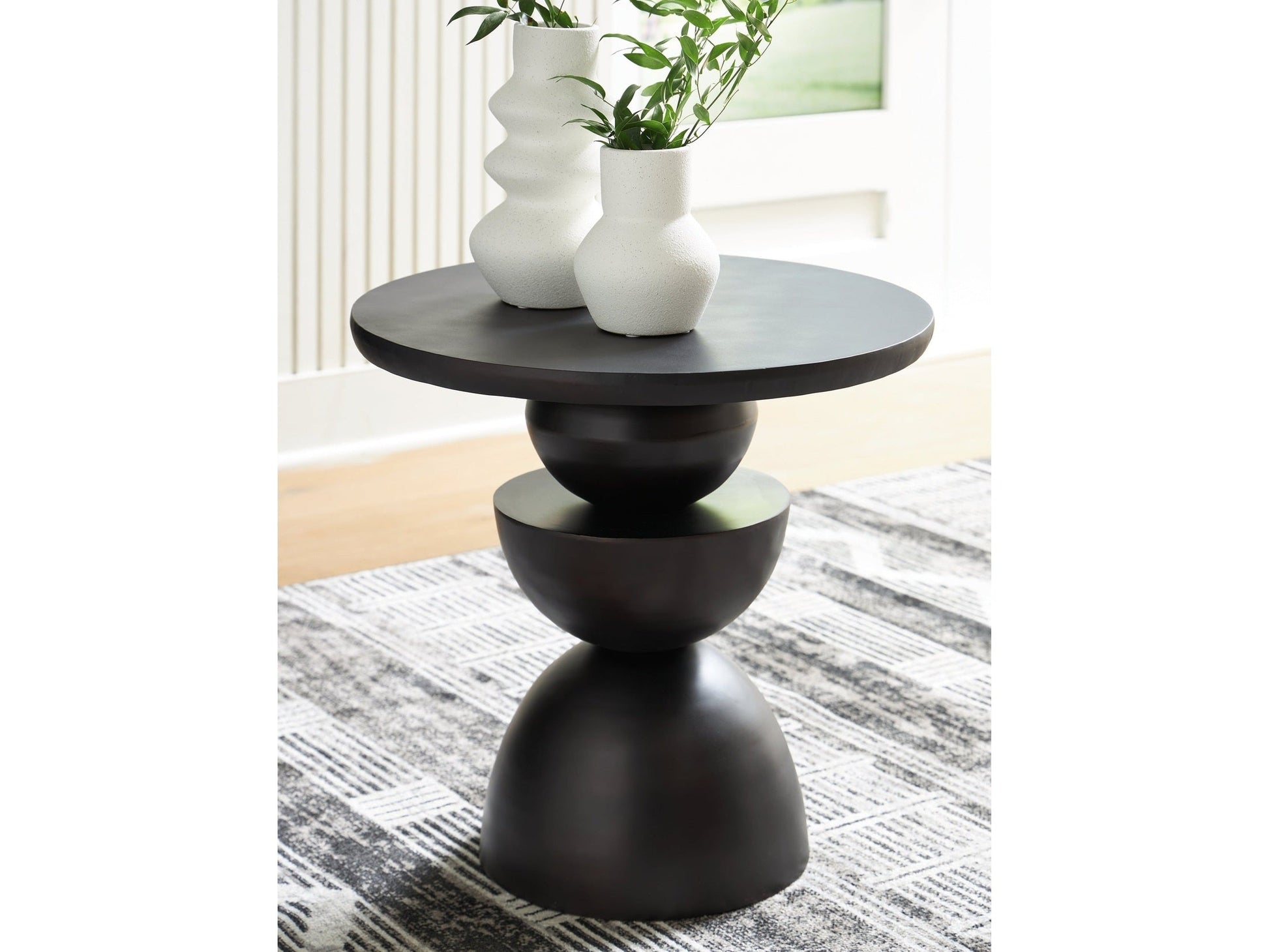 Kurtson Bronze Finish Accent Table- Viva Furn