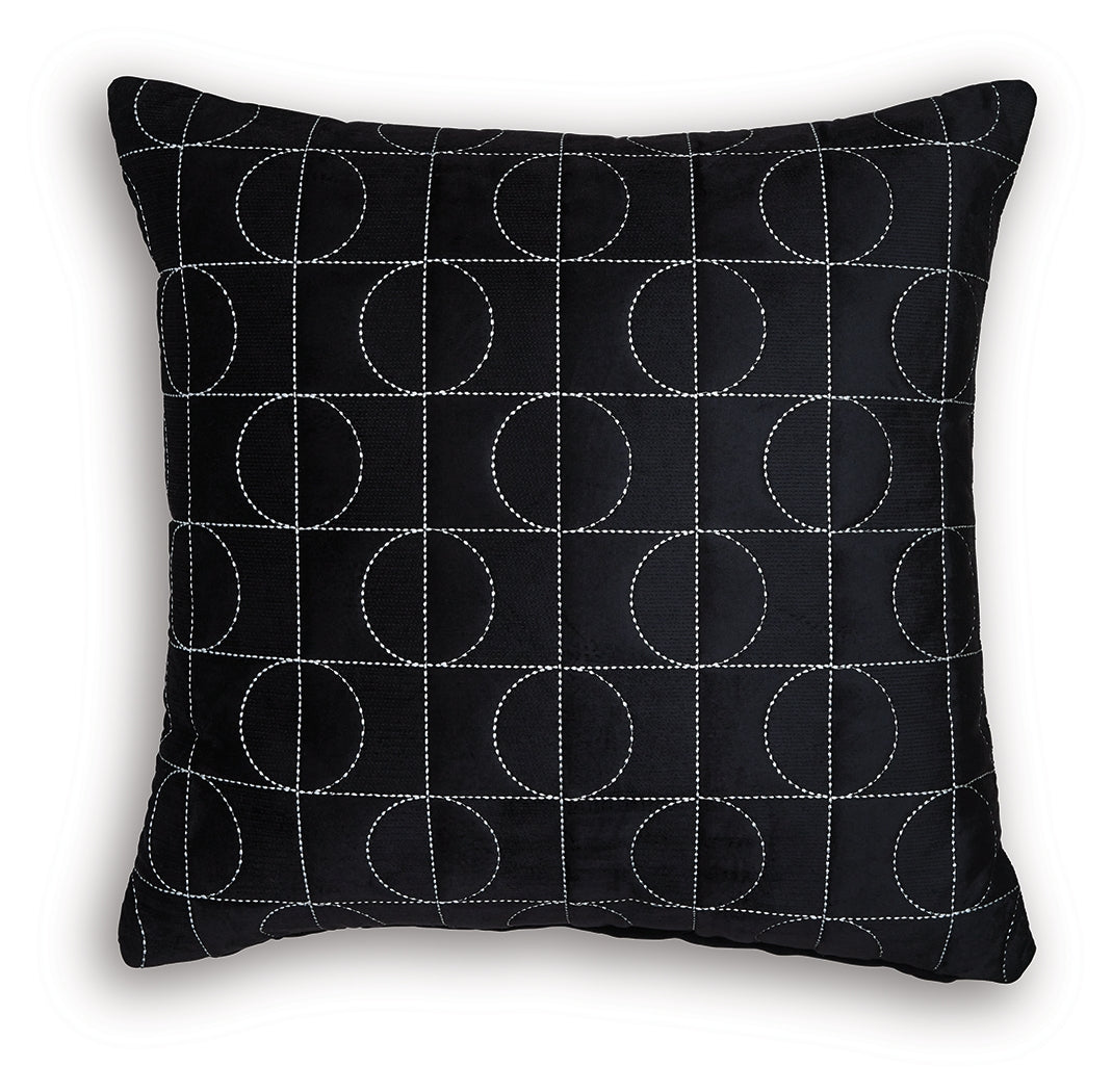 Kydner Black/Silver Pillow (4/CS)- Viva Furn