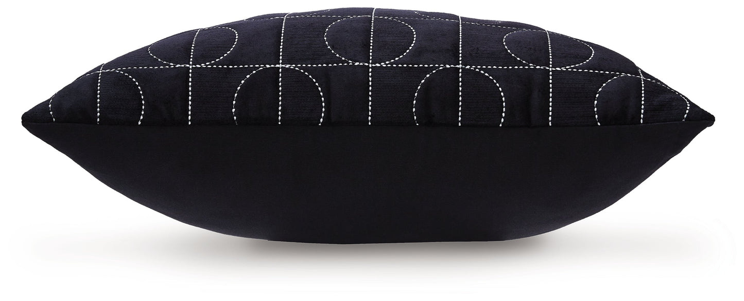 Kydner Black/Silver Pillow (4/CS)- Viva Furn