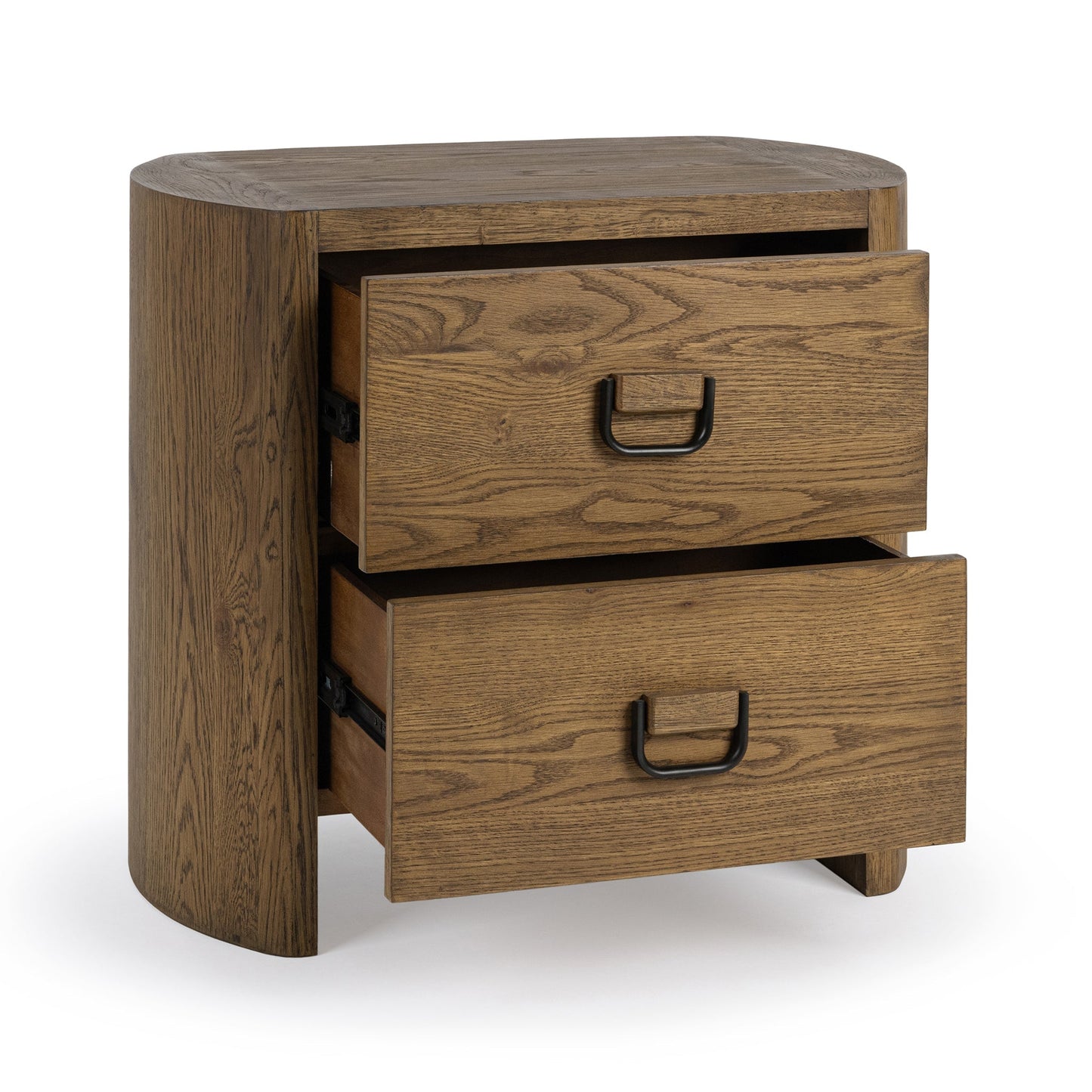 Kyrie Tawny Brown 2 Drawer Nightstand - Ornate Home