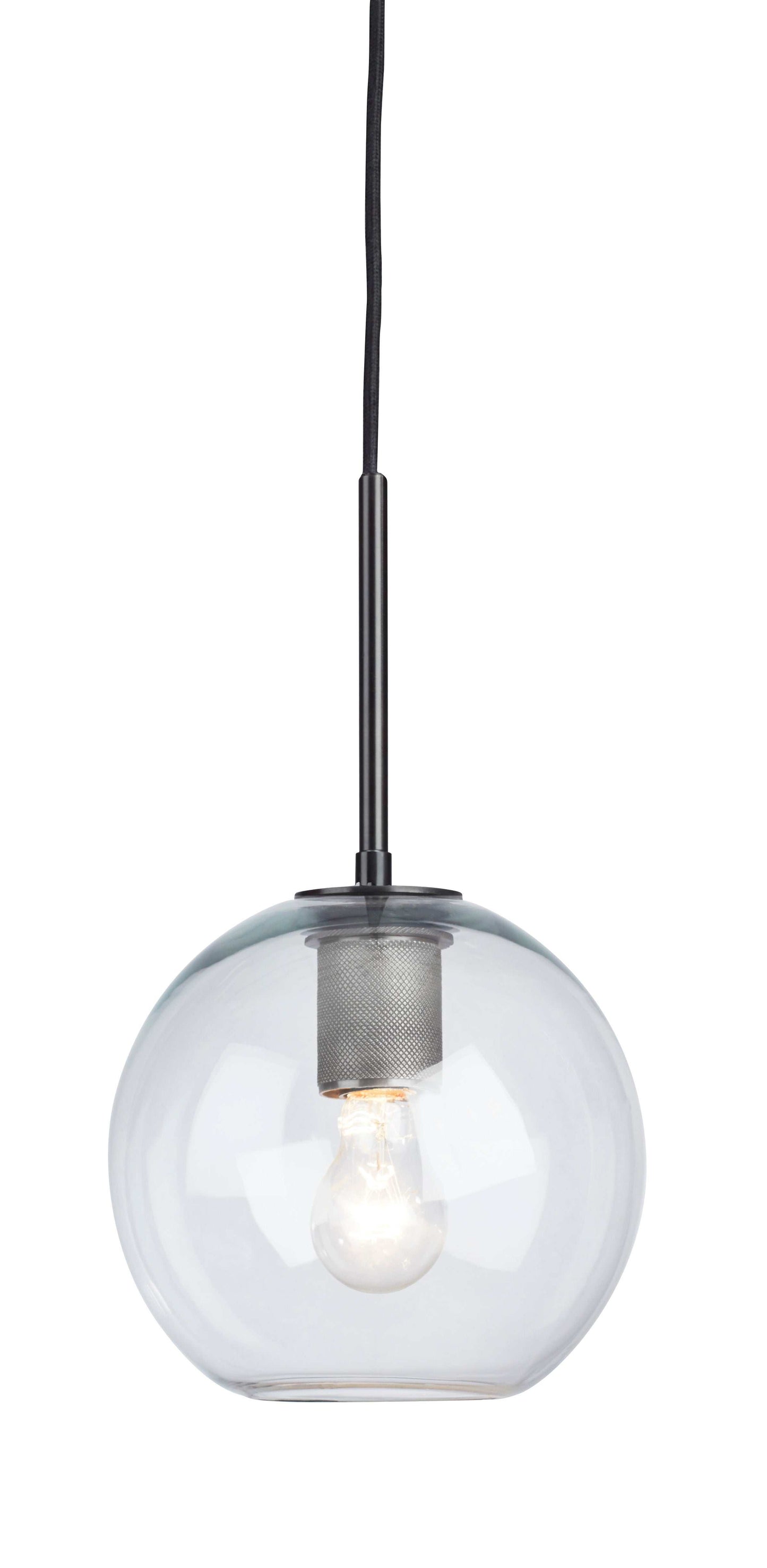 Cordunn Clear/Black Finish Pendant Light