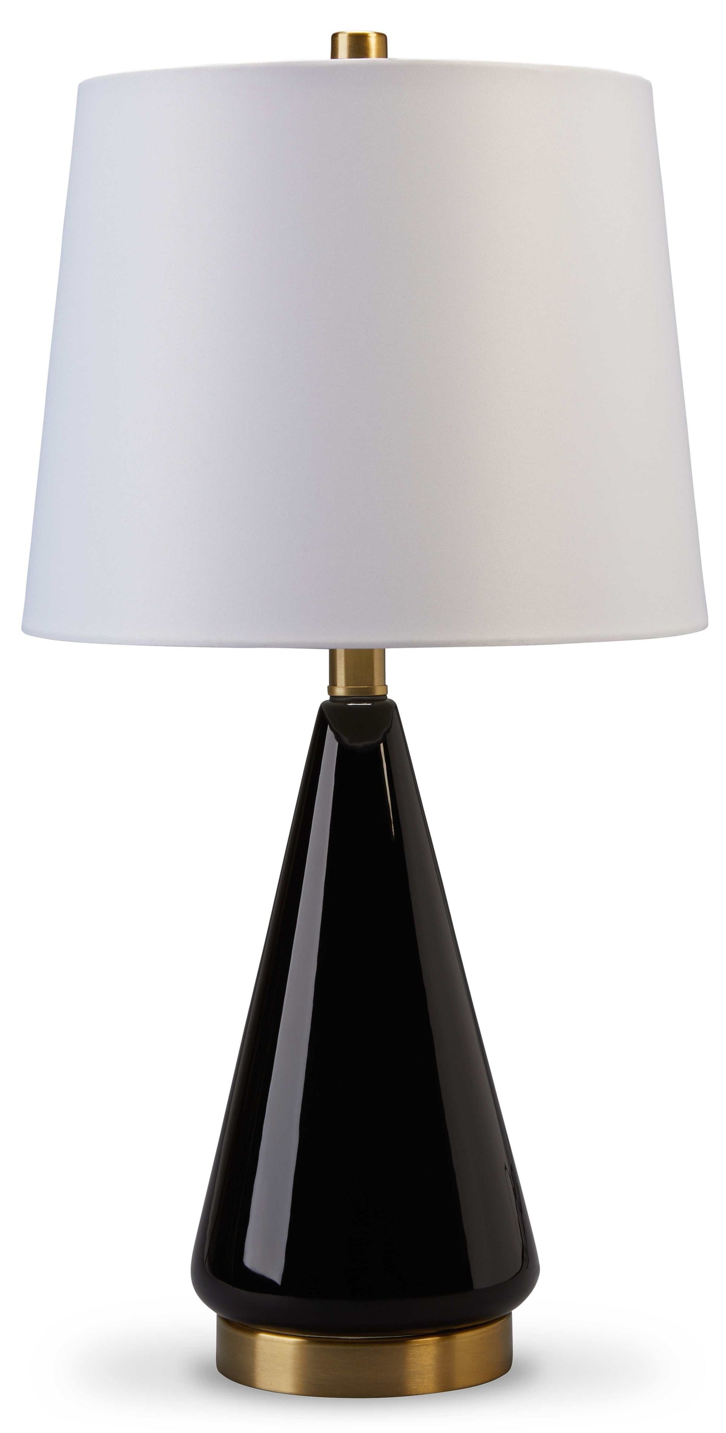 Ackson Black & Brass Finish Table Lamp (Set of 2)