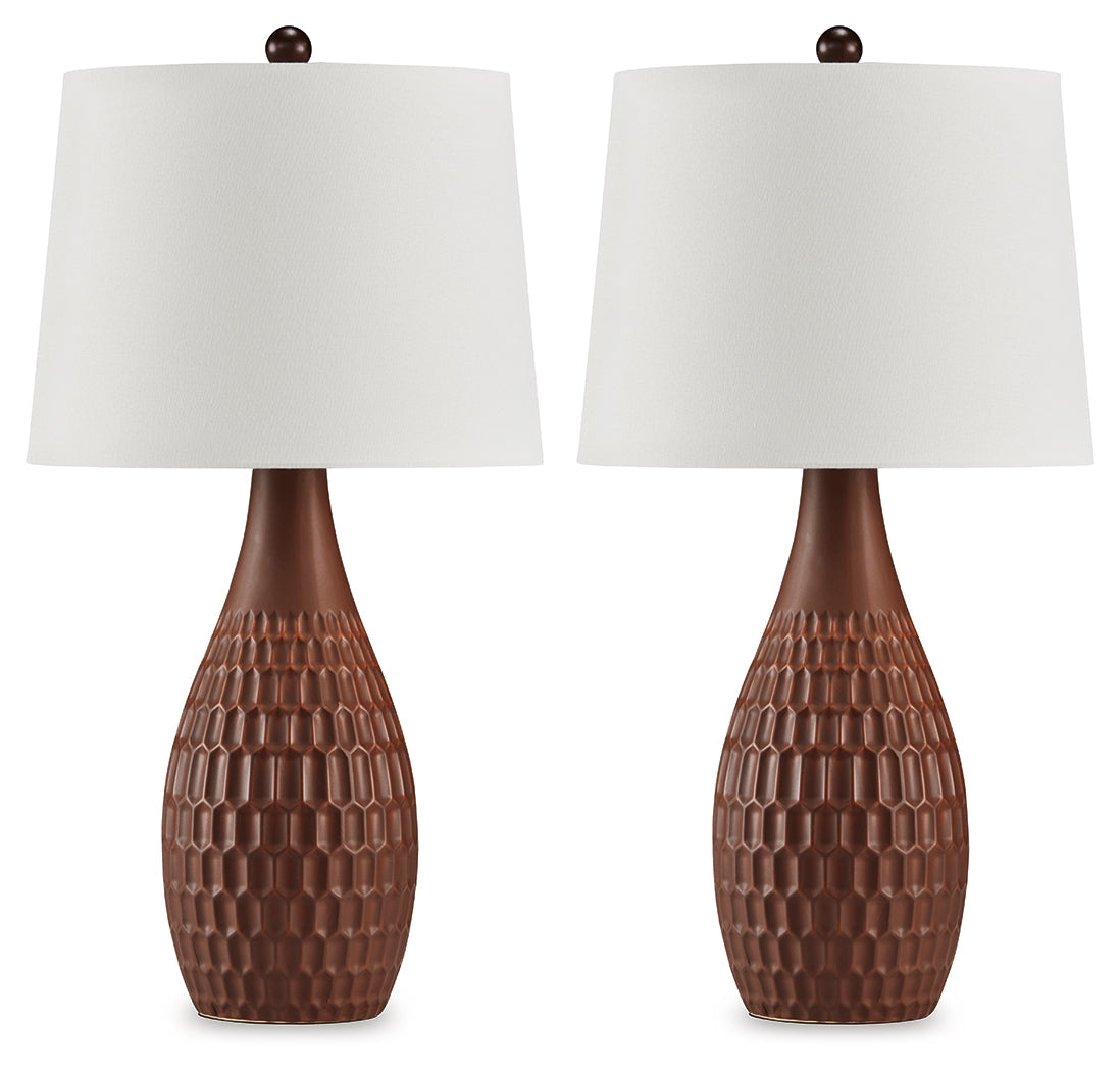 Cartford Brown Table Lamp (Set of 2)