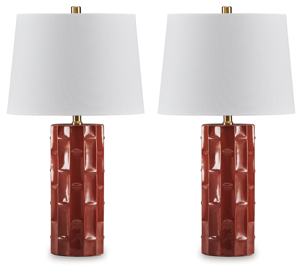 Jacemour Burnt Umber Table Lamp (Set of 2)