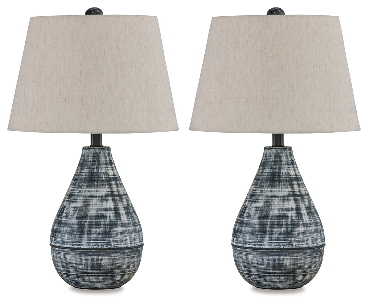 Erivell Taupe/Black Table Lamp (Set of 2)