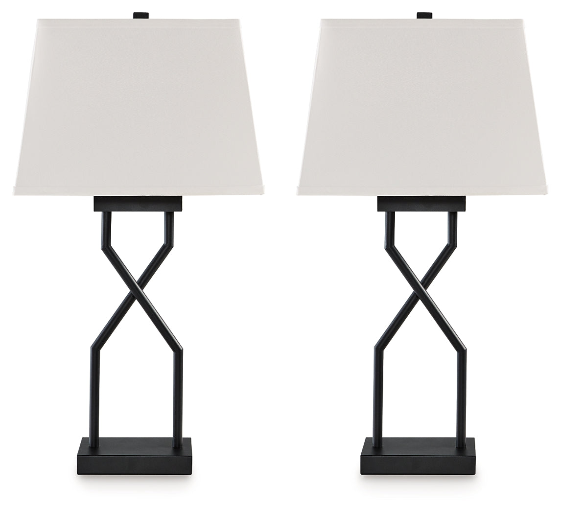 Brookthrone Black Table Lamp (Set of 2)