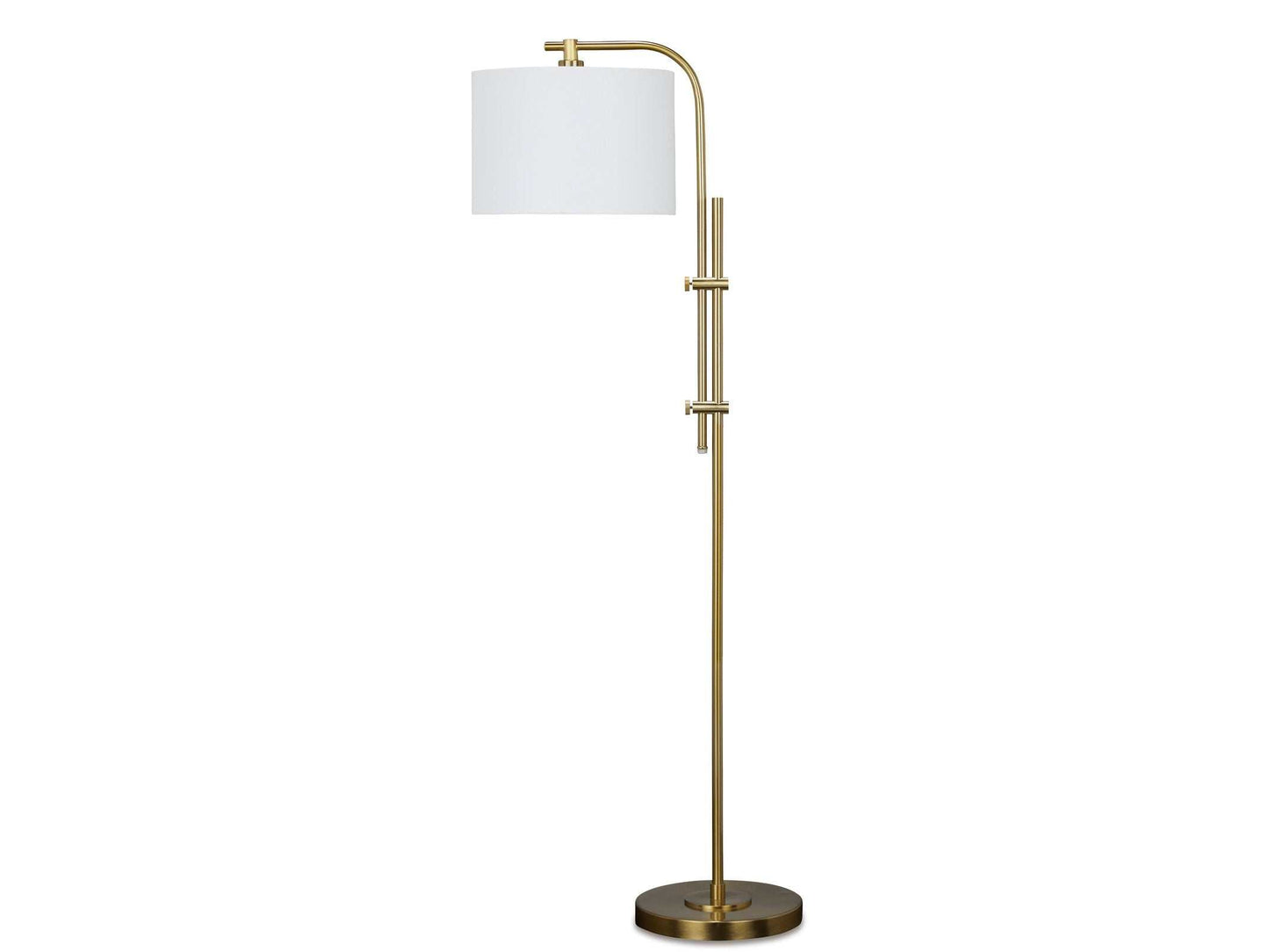 Baronvale Brass Finish Floor Lamp