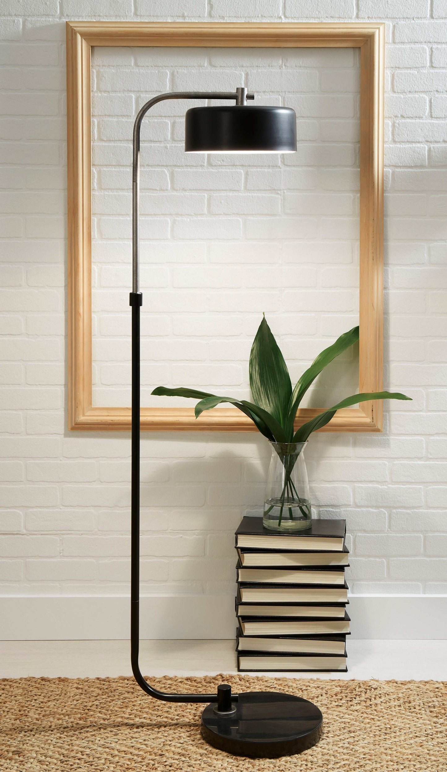 Eliridge Black/Silver Finish Floor Lamp