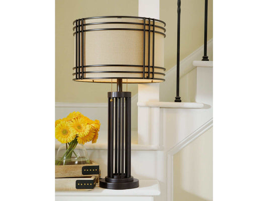 Hanswell Dark Brown Table Lamp