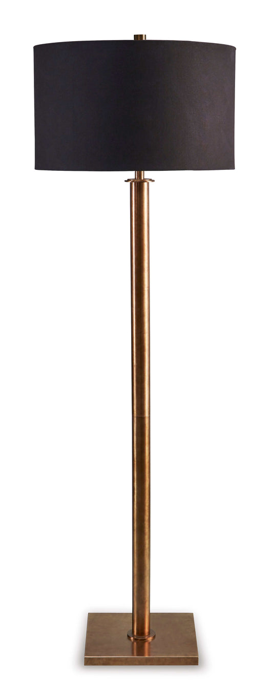 Jenton Antique Brass Finish Floor Lamp