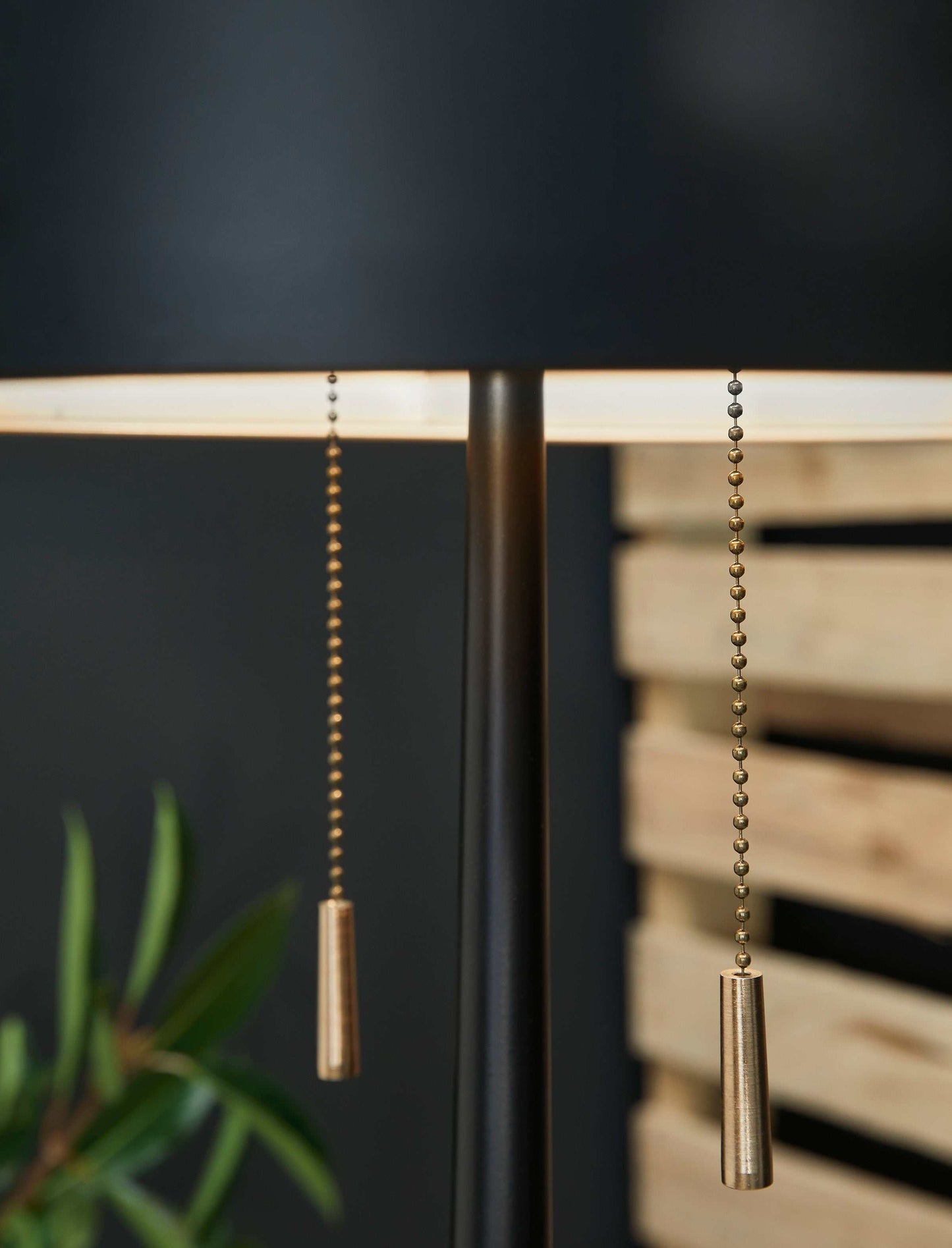 Amadell Black & Gold Finish Floor Lamp