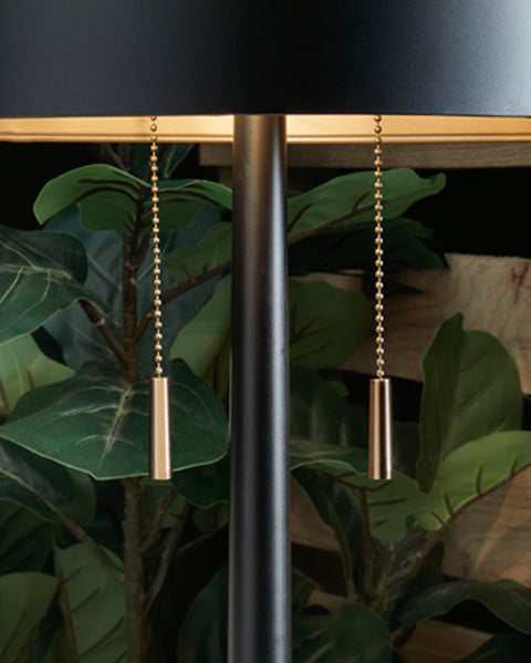 Amadell Black & Gold Finish Table Lamp