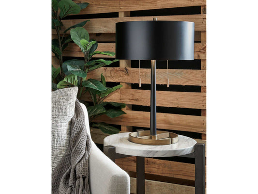 Amadell Black & Gold Finish Table Lamp