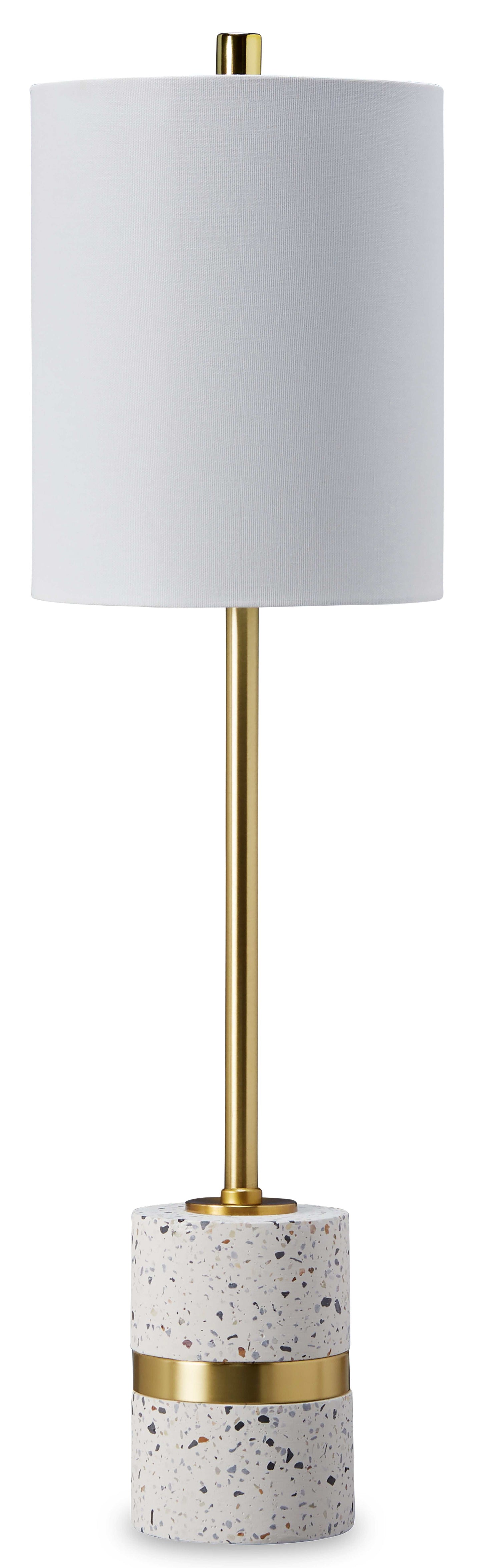 Maywick White/Brass Finish Desk Lamp