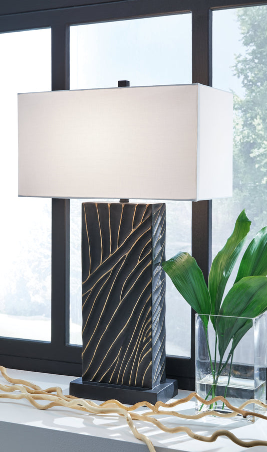 Bartlen Black/Gold Finish Table Lamp