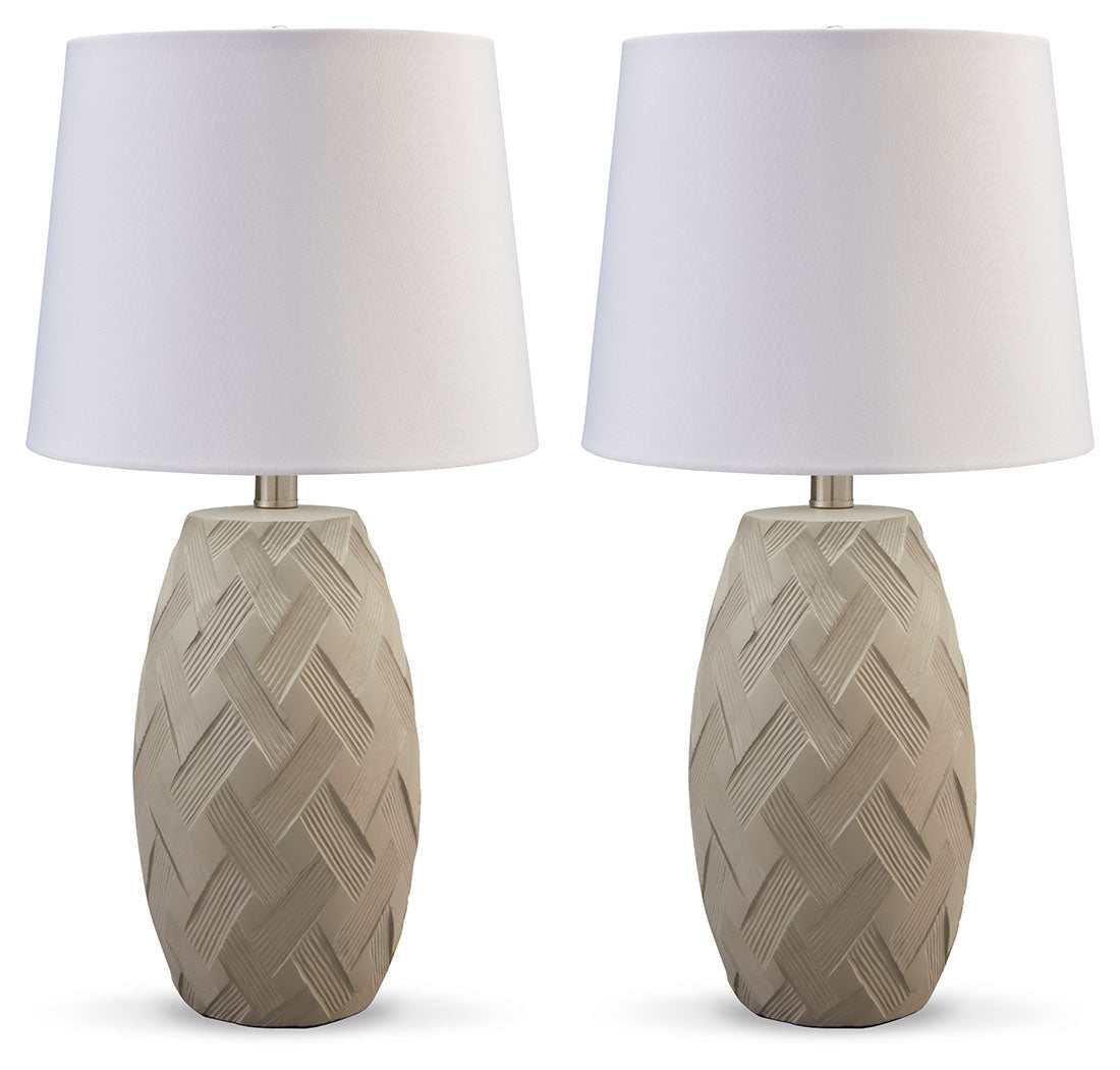 Tamner Taupe Table Lamp (Set of 2)