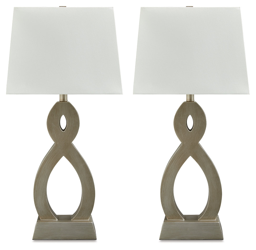 Donancy Champagne Table Lamp (Set of 2)