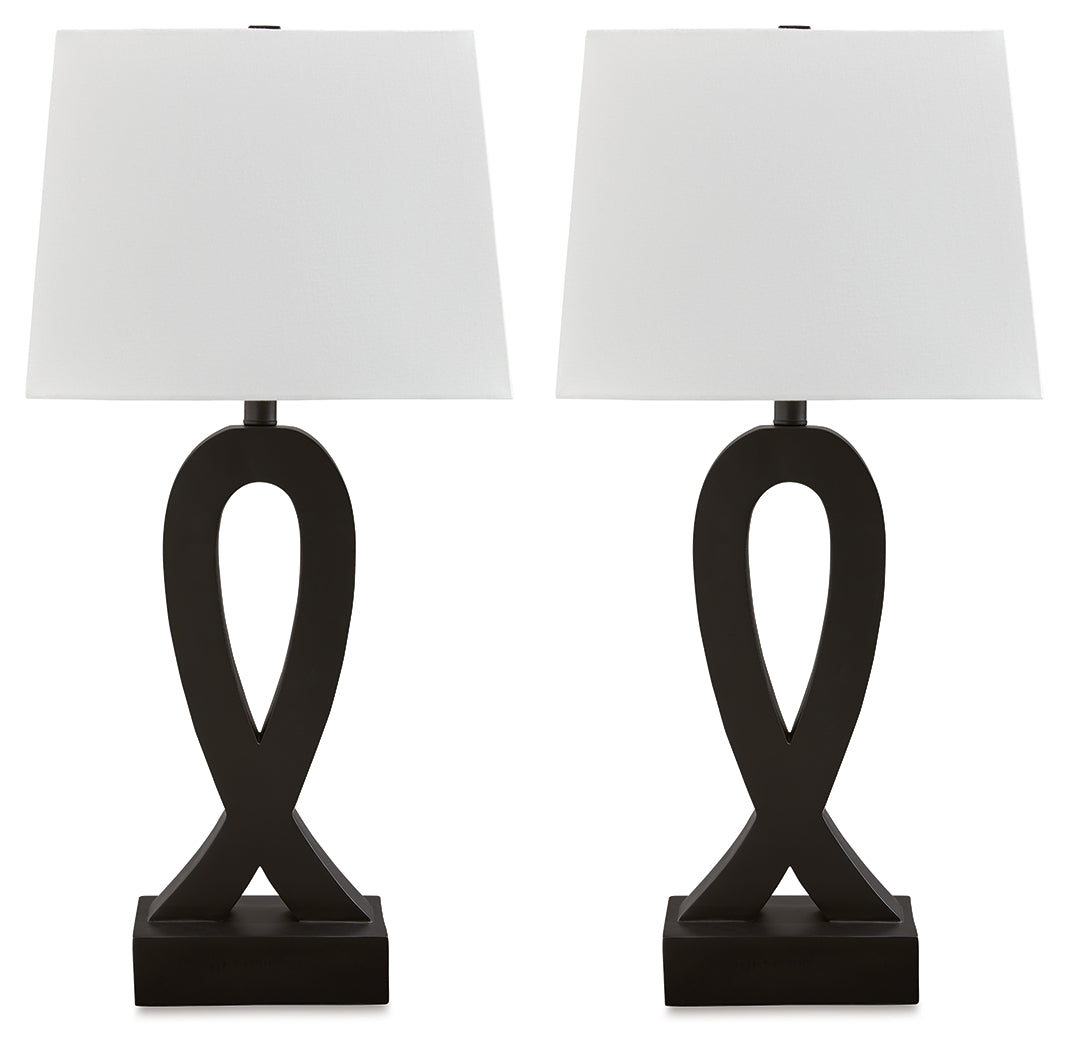 Markellton Black Table Lamp (Set of 2)