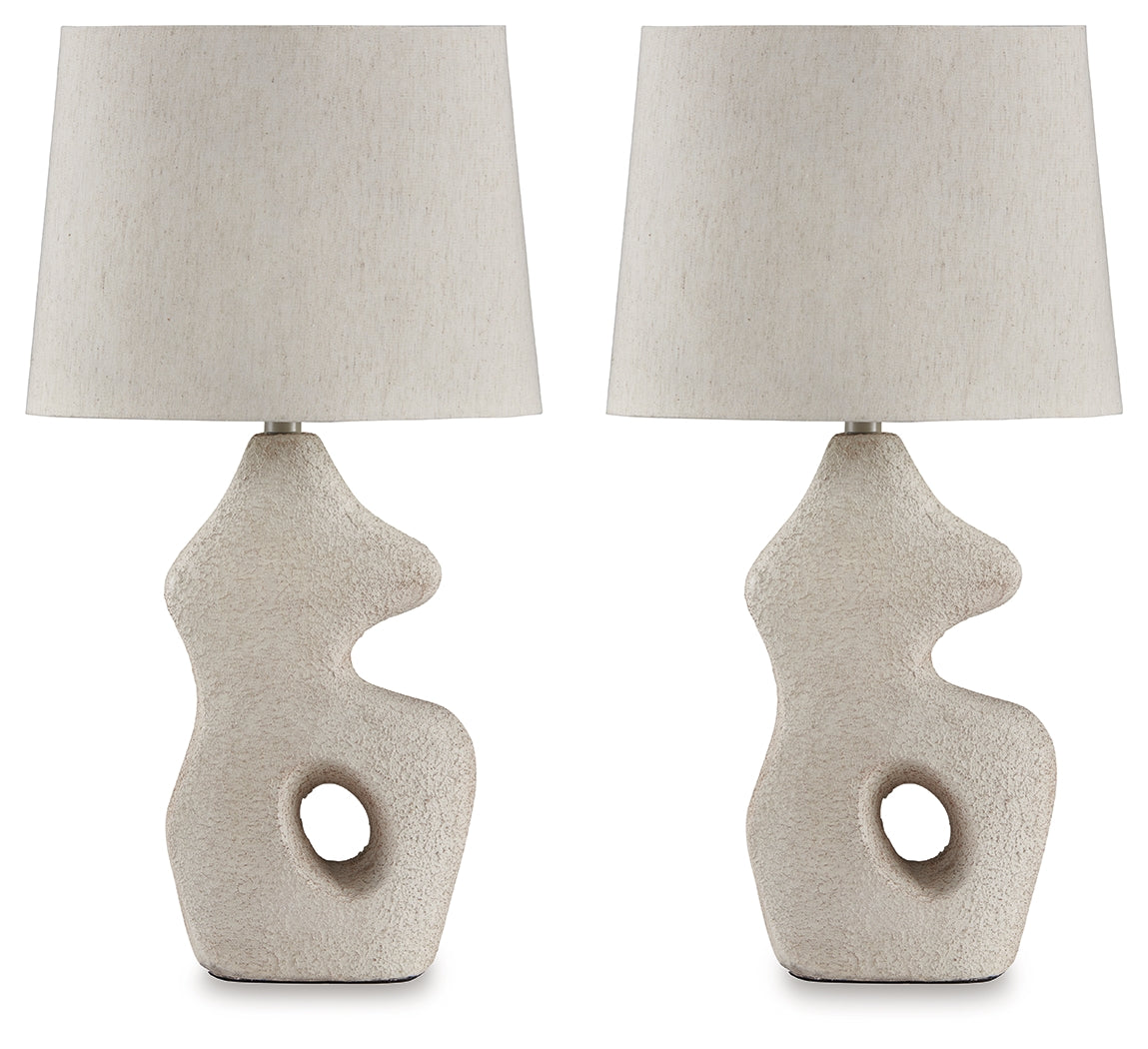 Chadrich Antique Beige Table Lamp (Set of 2)