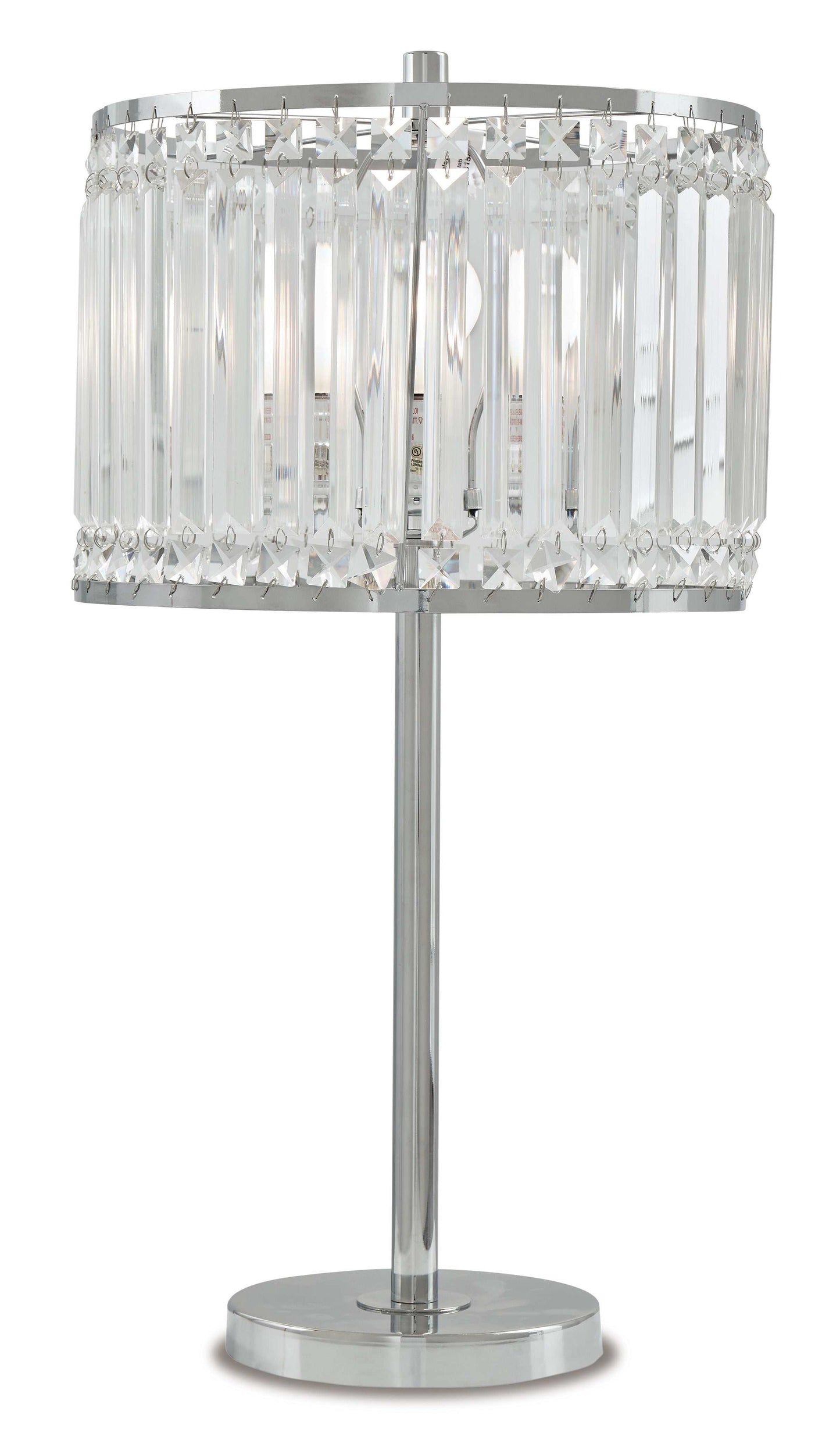 Gracella Chrome Finish Table Lamp