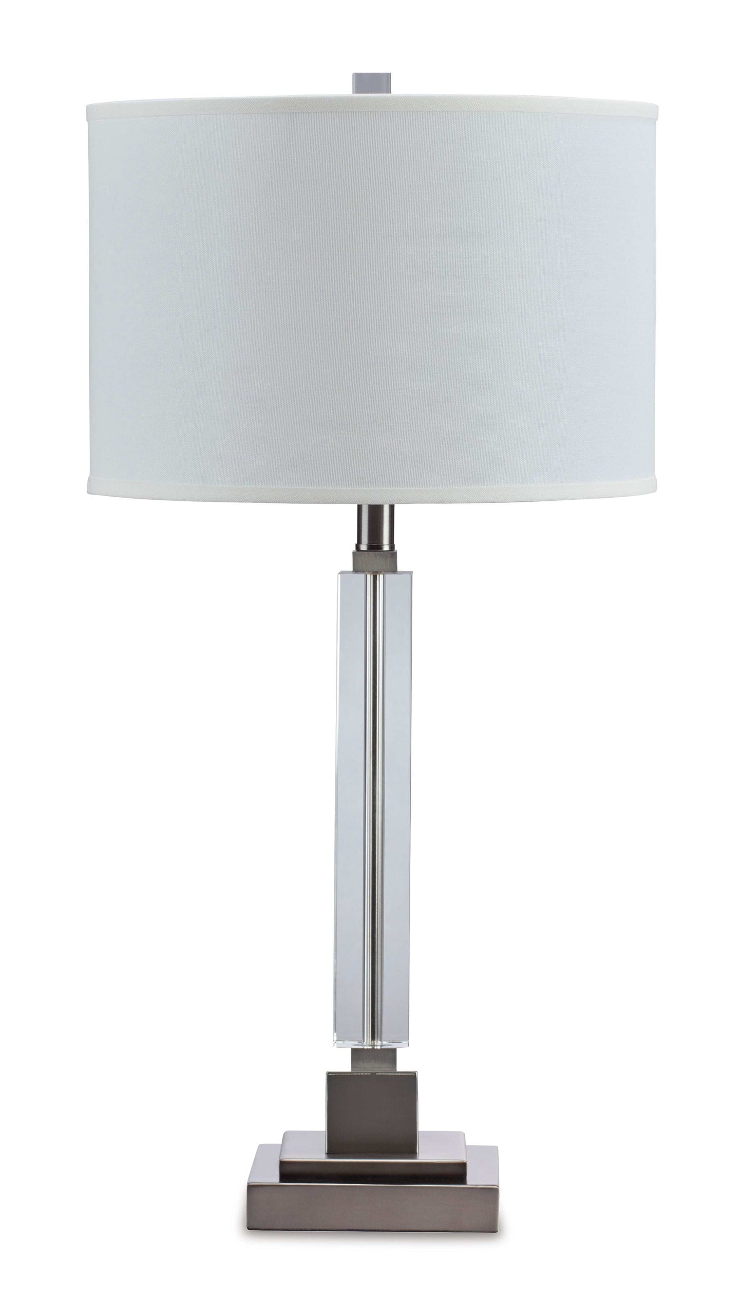 Deccalen Clear/Silver Finish Table Lamp