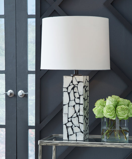 Macaria White/Black Table Lamp