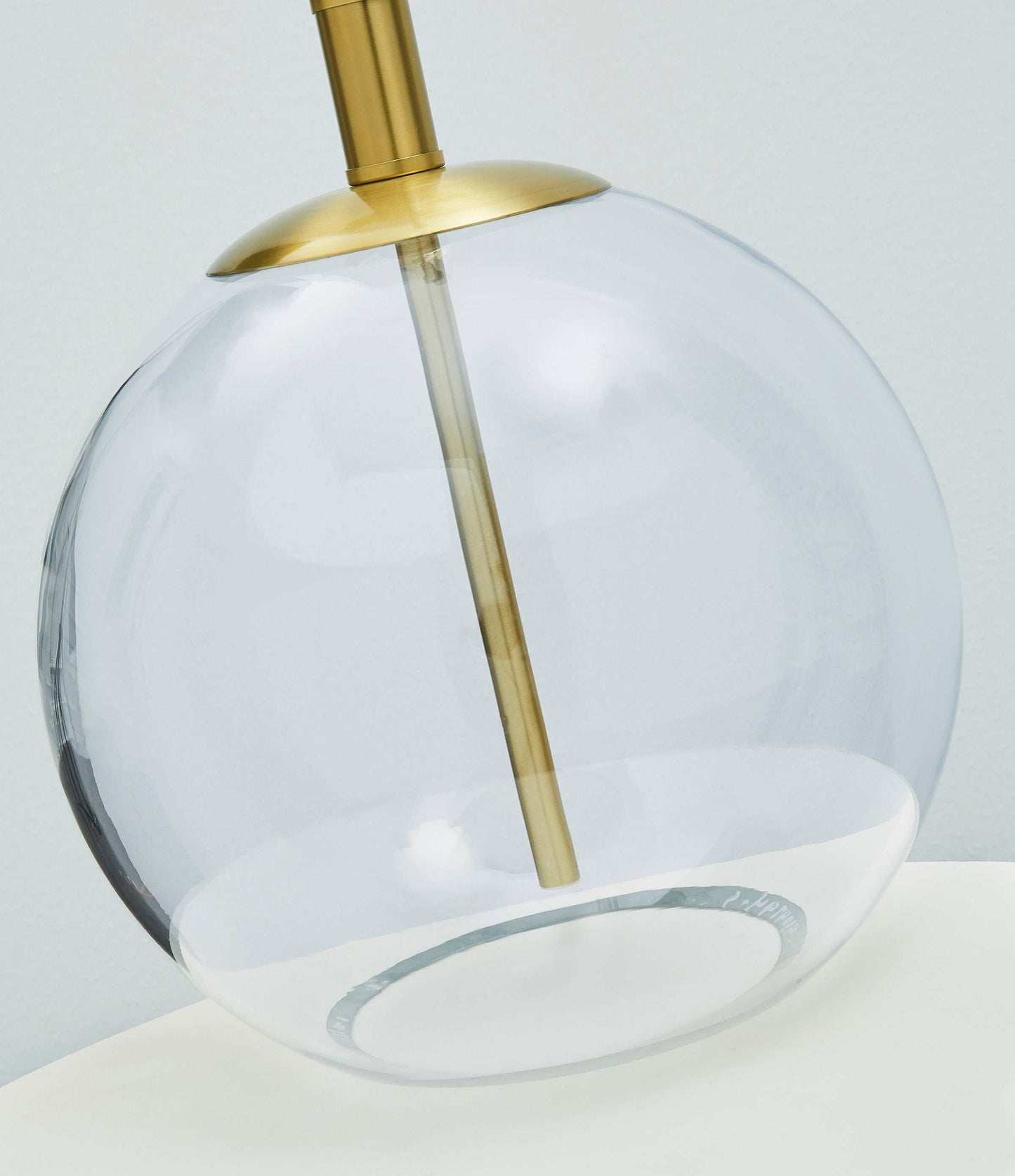 Samder Clear & Brass Finish Table Lamp