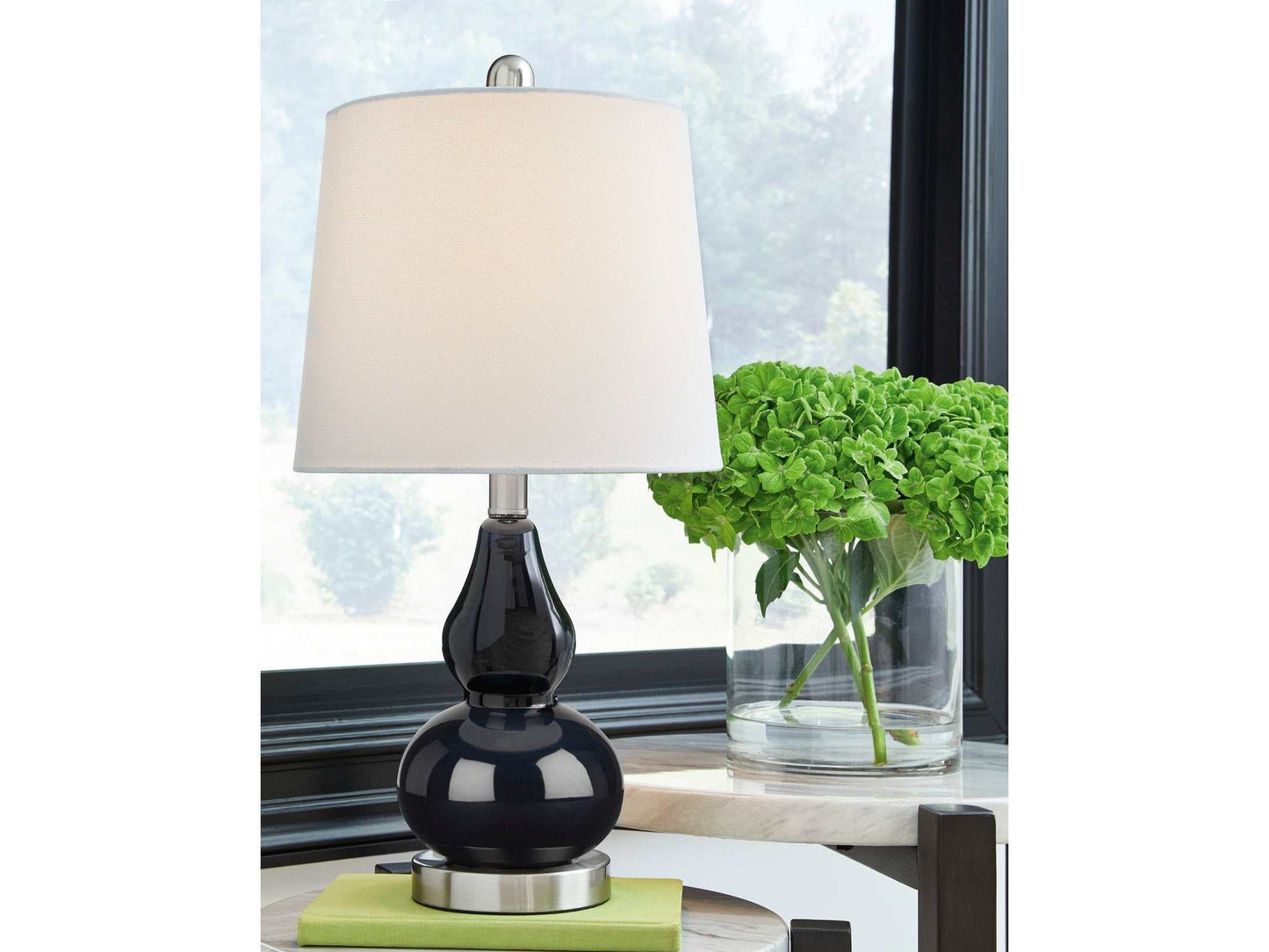 Makana Navy Table Lamp