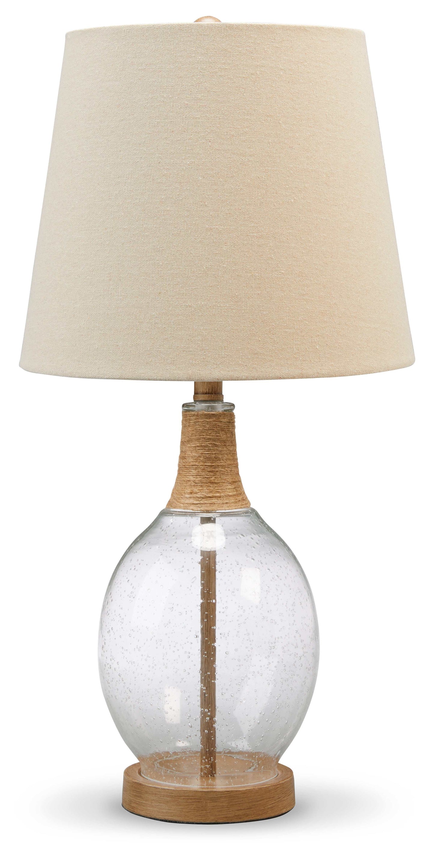 Clayleigh Clear & Brown Table Lamp (Set of 2)