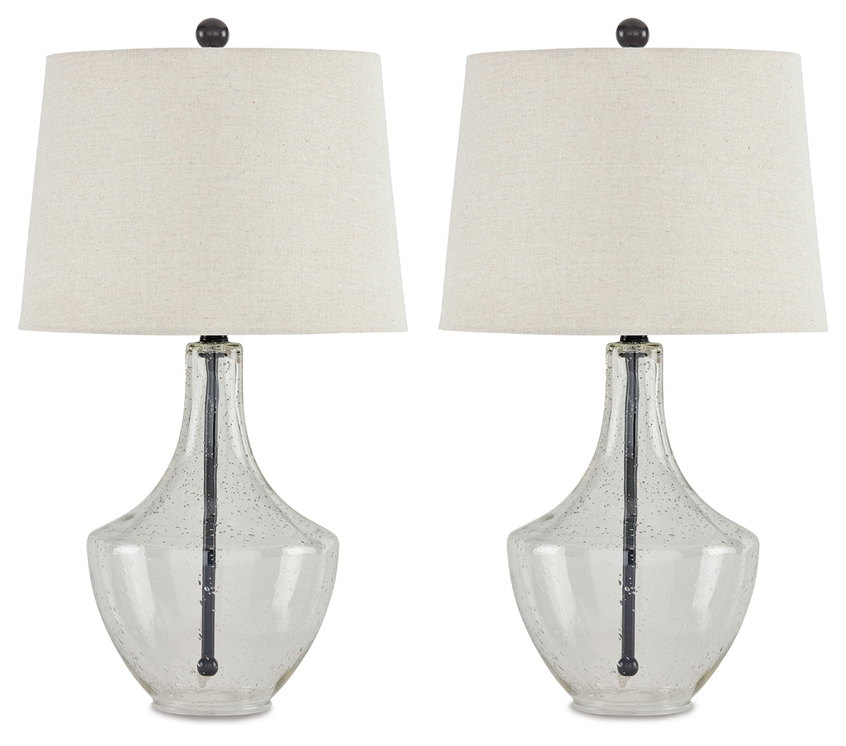 Gregsby Clear/Black Table Lamp (Set of 2)