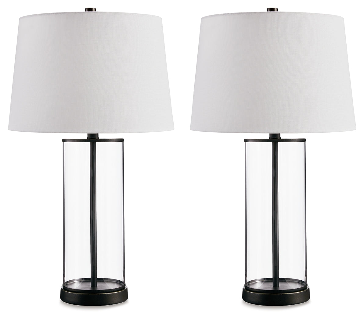 Wilmburgh Clear/Bronze Finish Table Lamp (Set of 2)