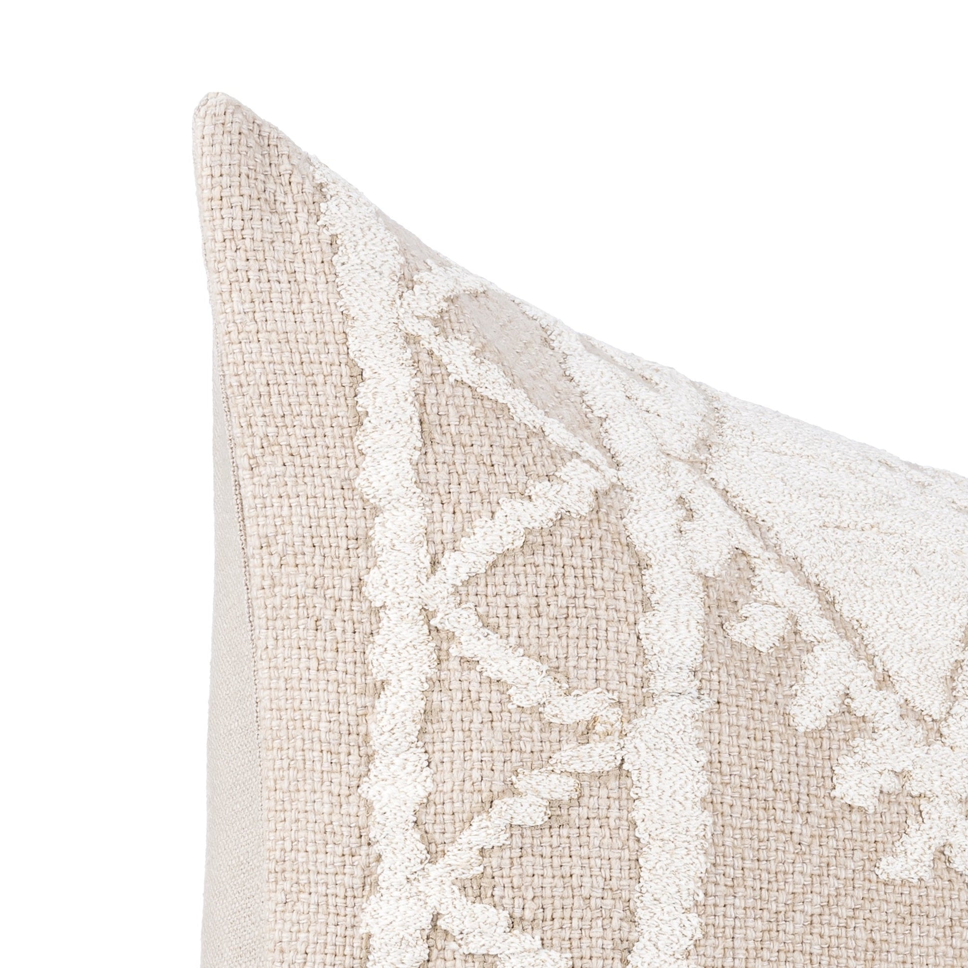 LN Abbey Mocha Cream/Ivory 14x26 Throw Pillow (Set of 2) - Ornate Home