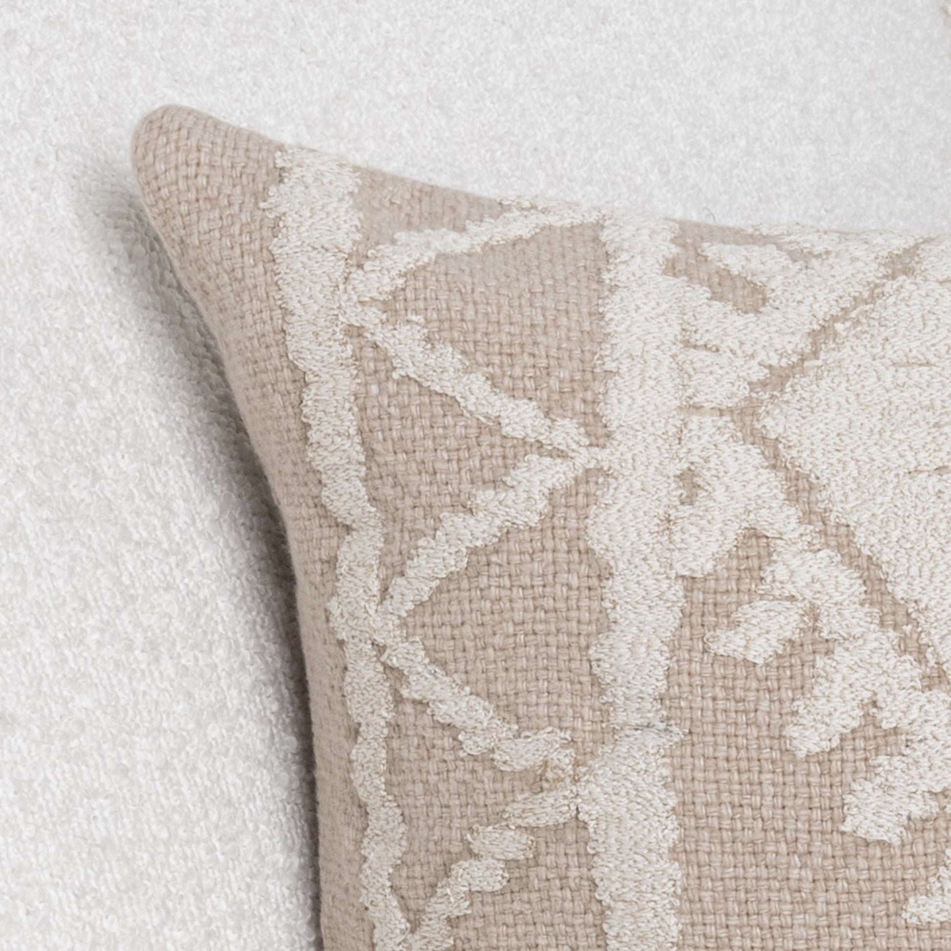 LN Abbey Mocha Cream/Ivory 14x26 Throw Pillow (Set of 2) - Ornate Home