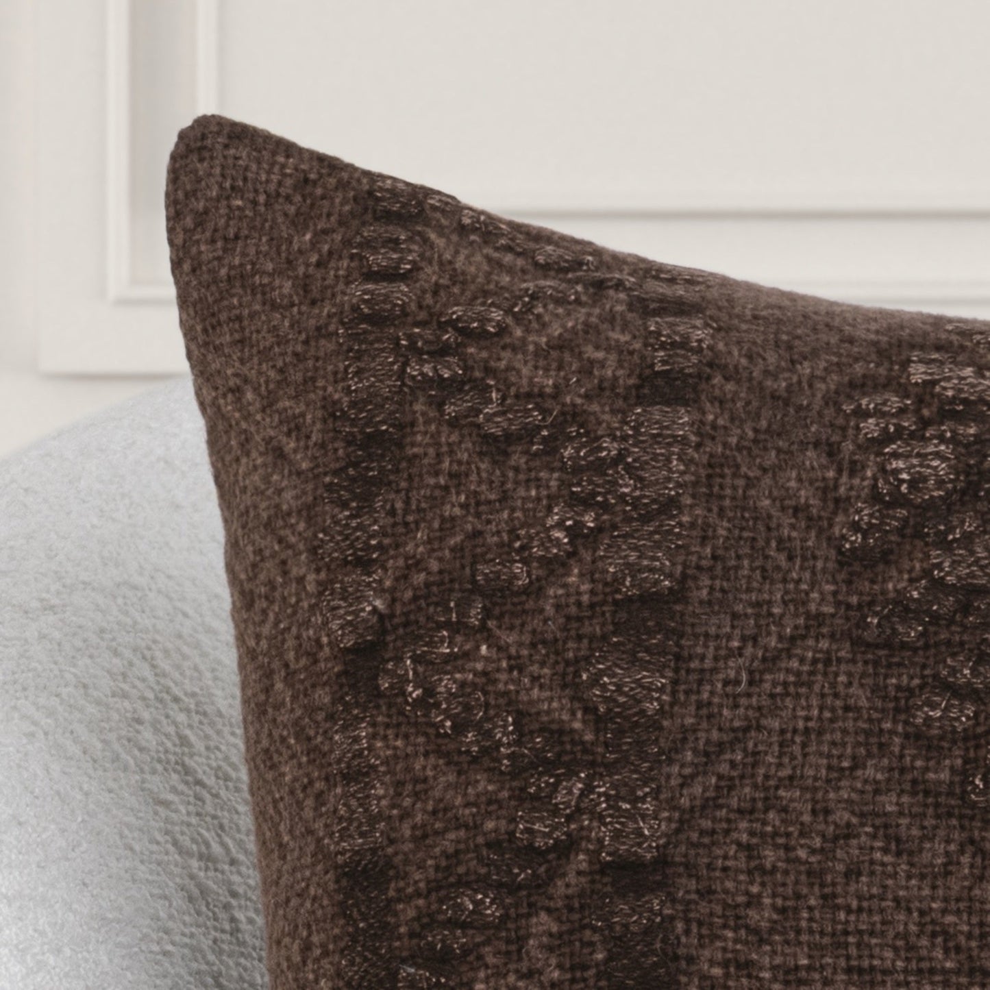 LN Abbey Sierra Brown 22x22 Throw Pillow (Set of 2) - Ornate Home