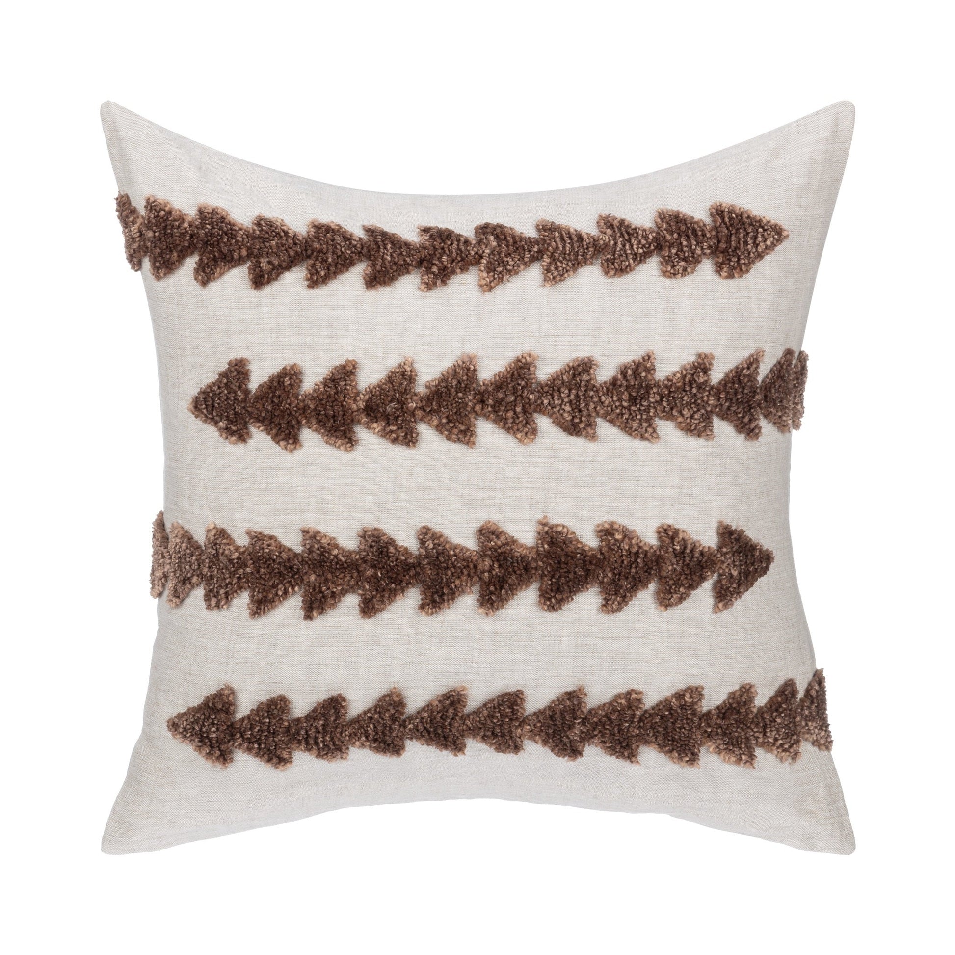 LN Essay Frothed Brown 22x22 Throw Pillow (Set of 2) - Ornate Home