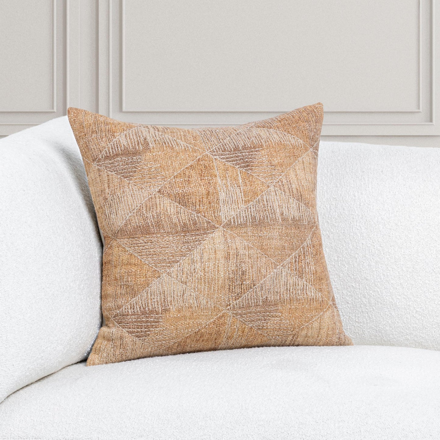 LN Rev Caramel 22x22 Throw Pillow - Ornate Home
