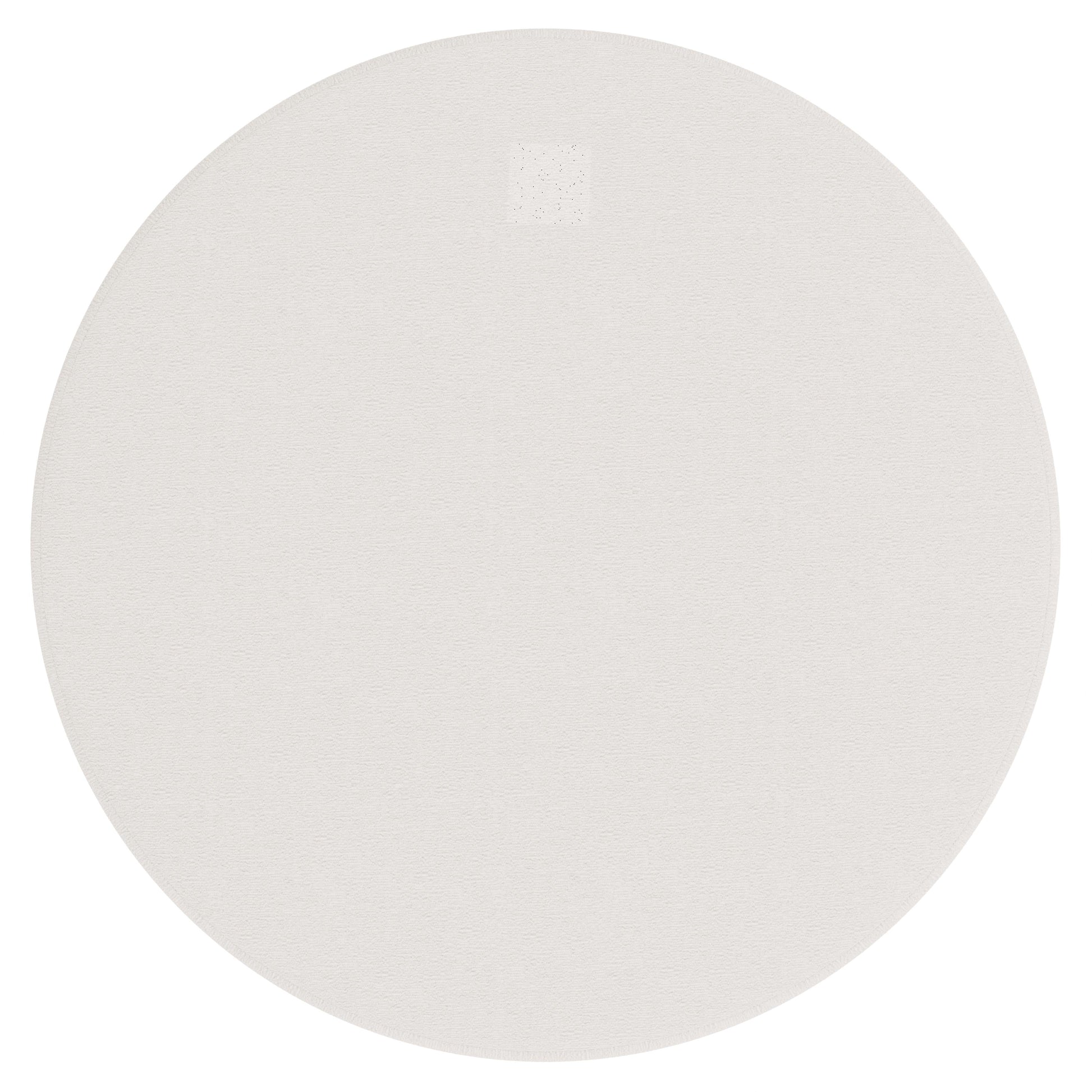 LOLO White/Cream Fabric Cocktail Ottoman - Ornate Home