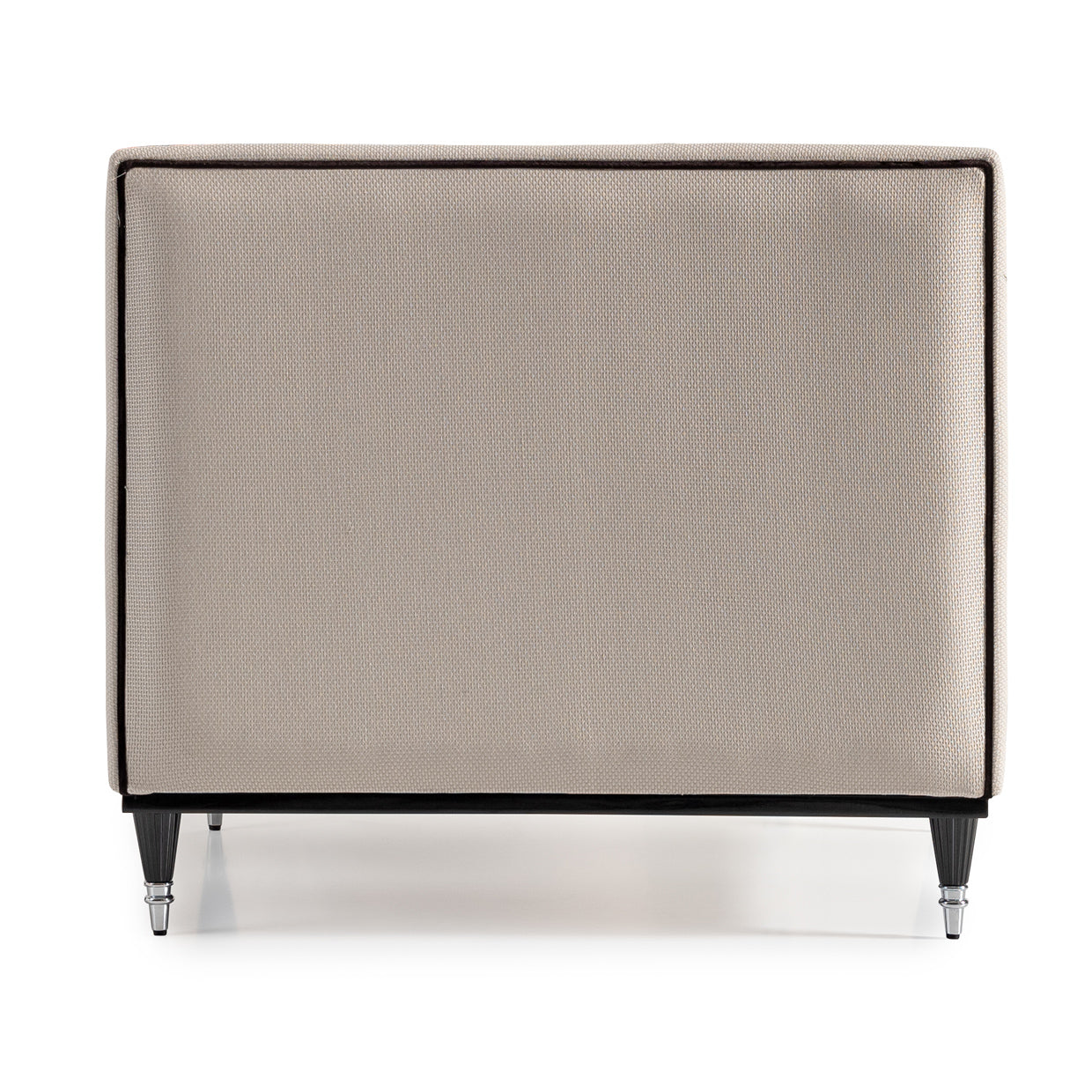 La Francaise Black Ice/Café Armless Accent Chair - Ornate Home
