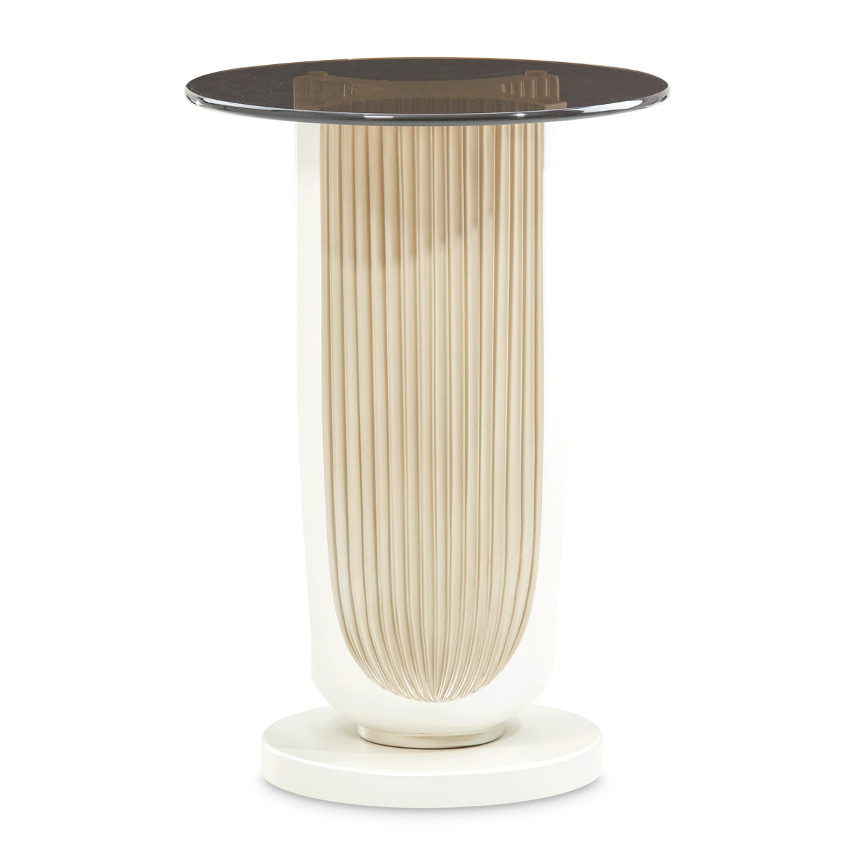 La Marisia Creamy Pearl Accent Table - Ornate Home