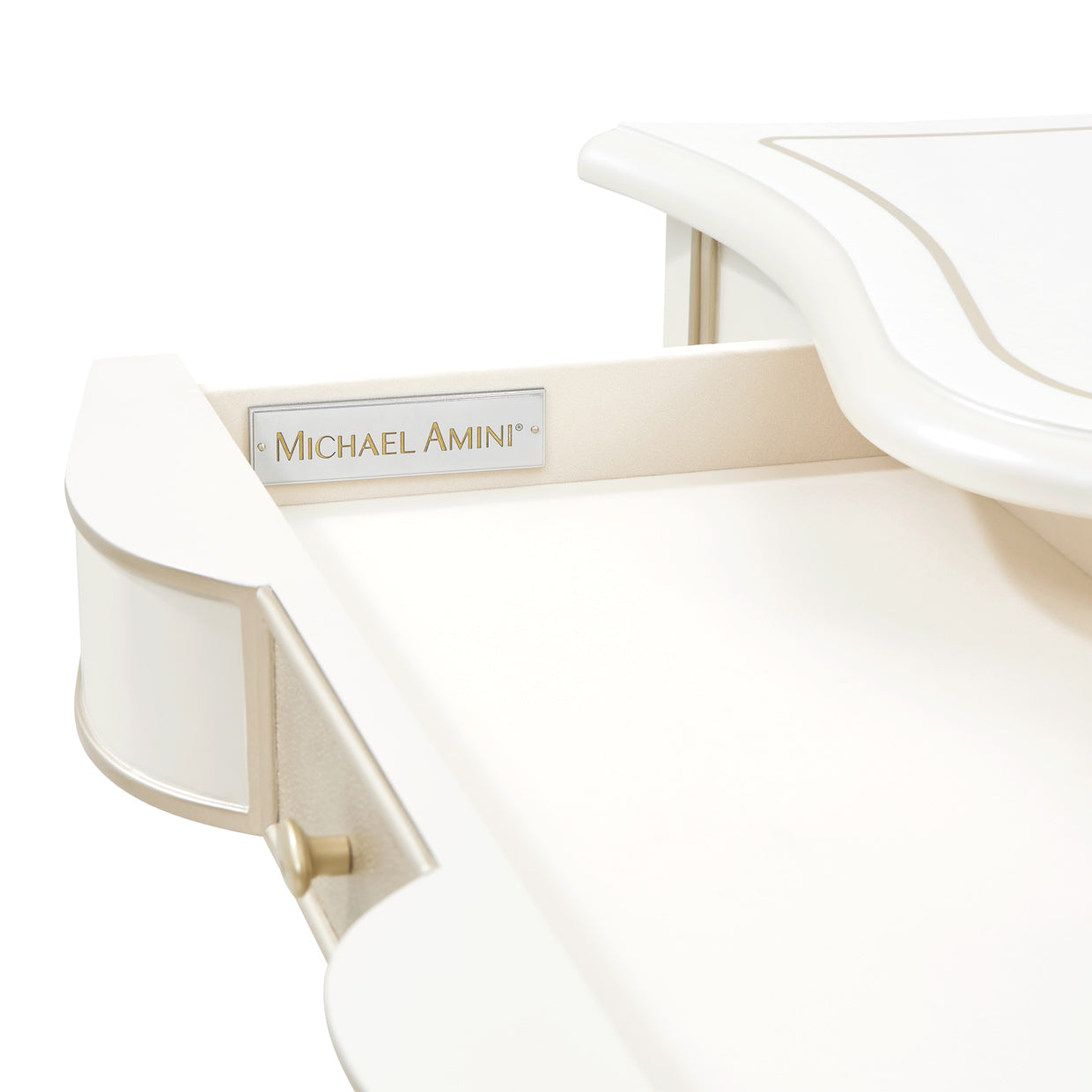La Marisia Creamy Pearl Vanity Desk - Ornate Home