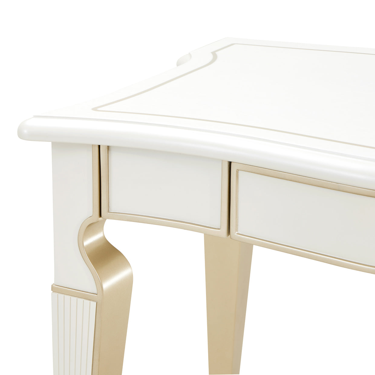 La Marisia Creamy Pearl Vanity Desk - Ornate Home