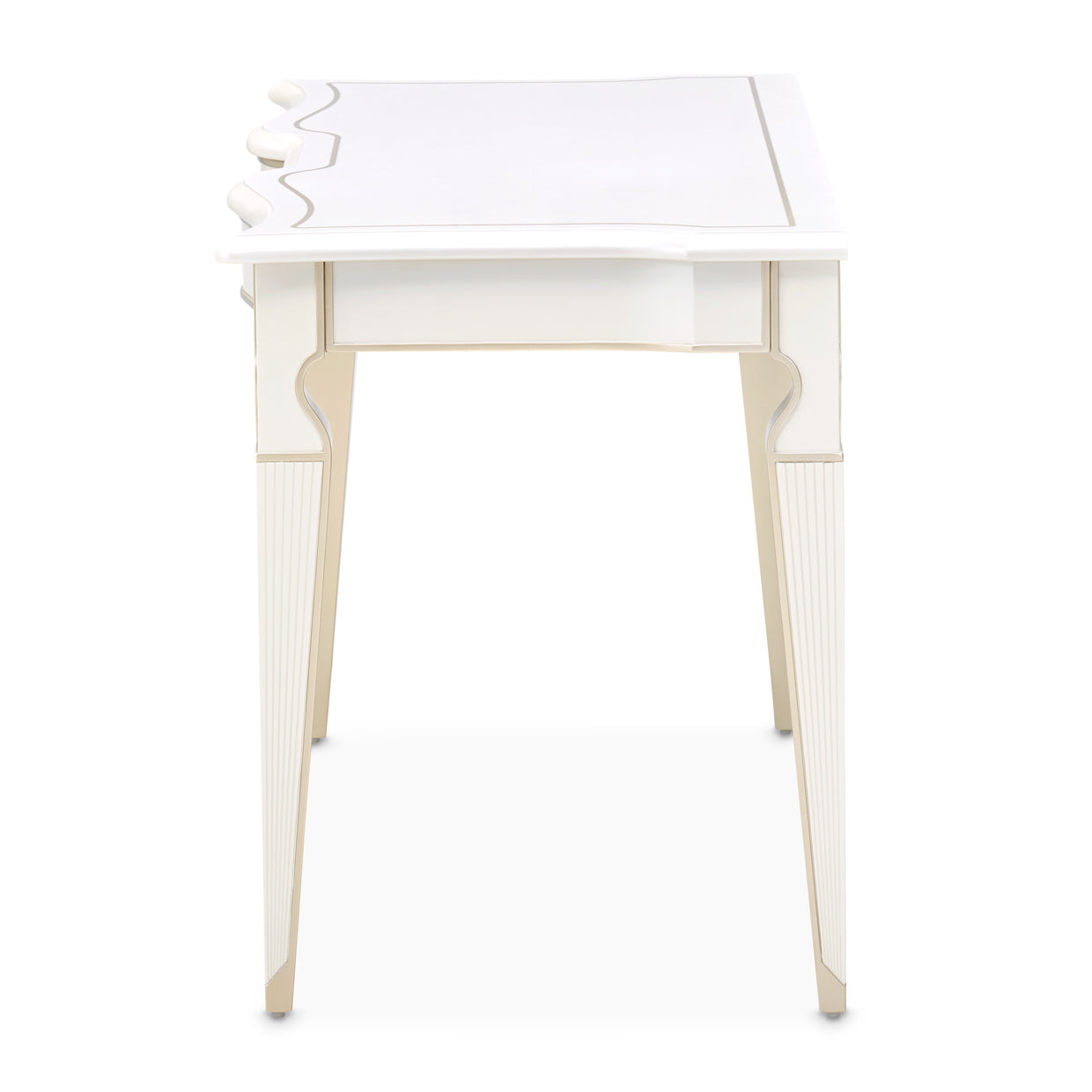 La Marisia Creamy Pearl Vanity Desk - Ornate Home