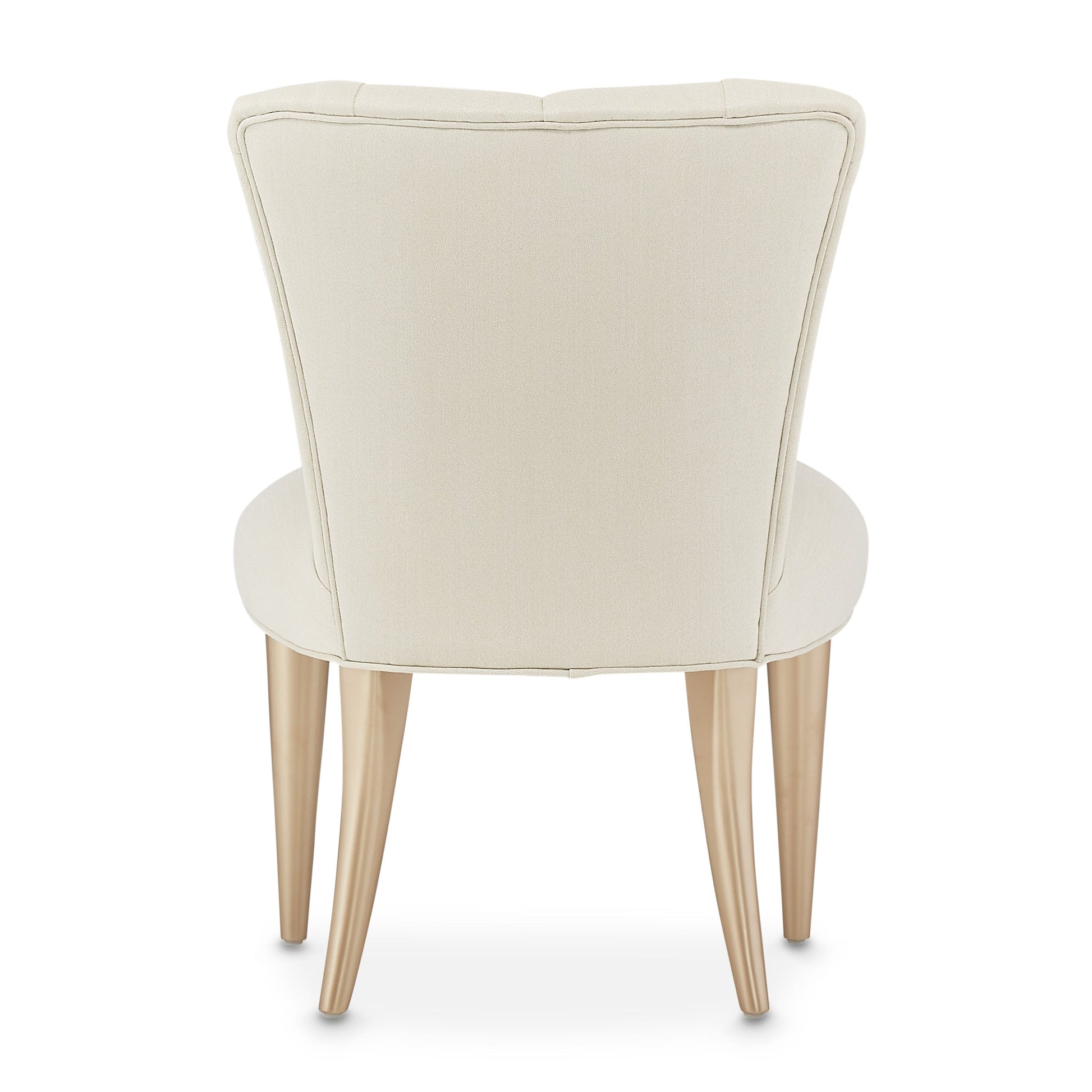La Rachelle Medium Champagne/Champagne Vanity Chair - Ornate Home