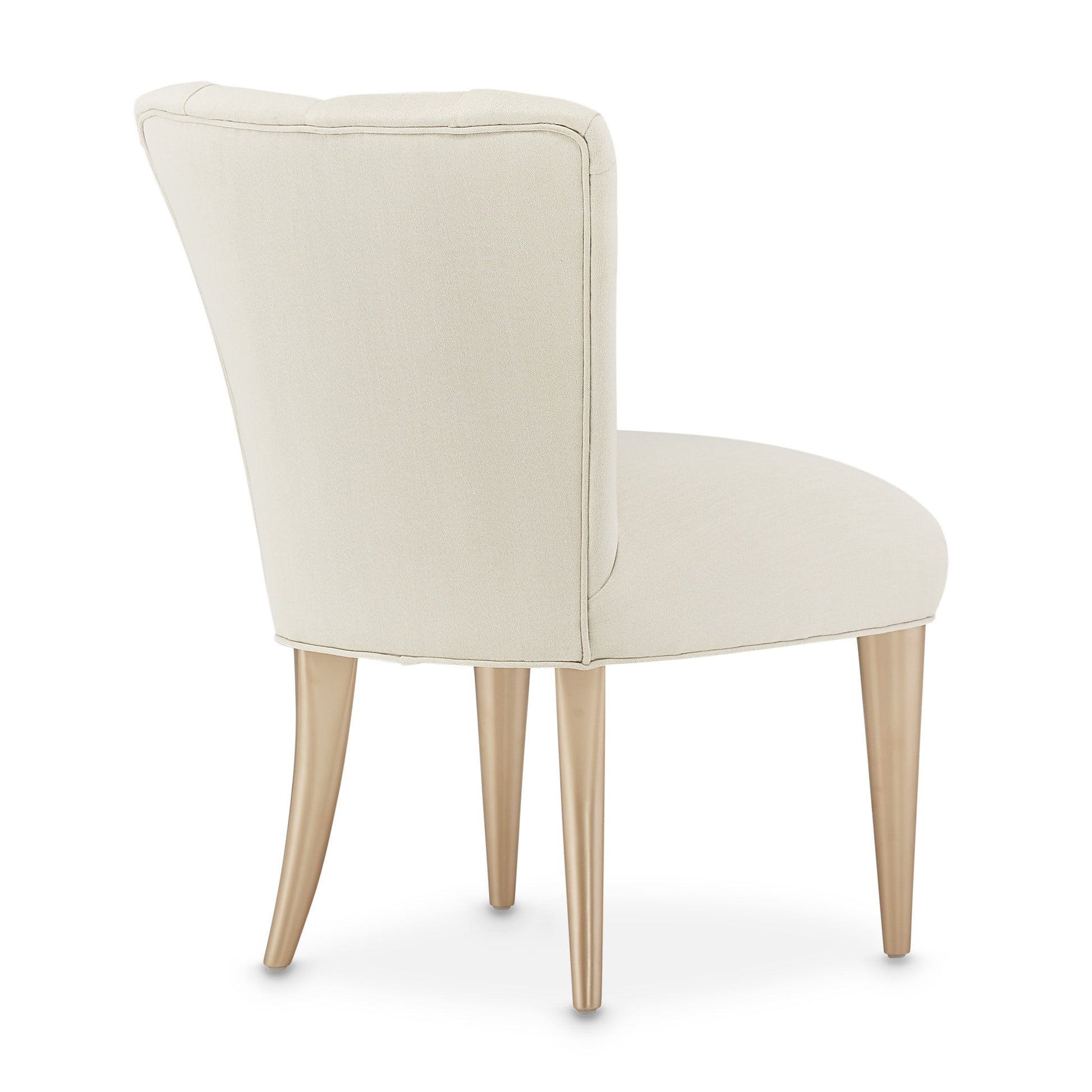La Rachelle Medium Champagne/Champagne Vanity Chair - Ornate Home
