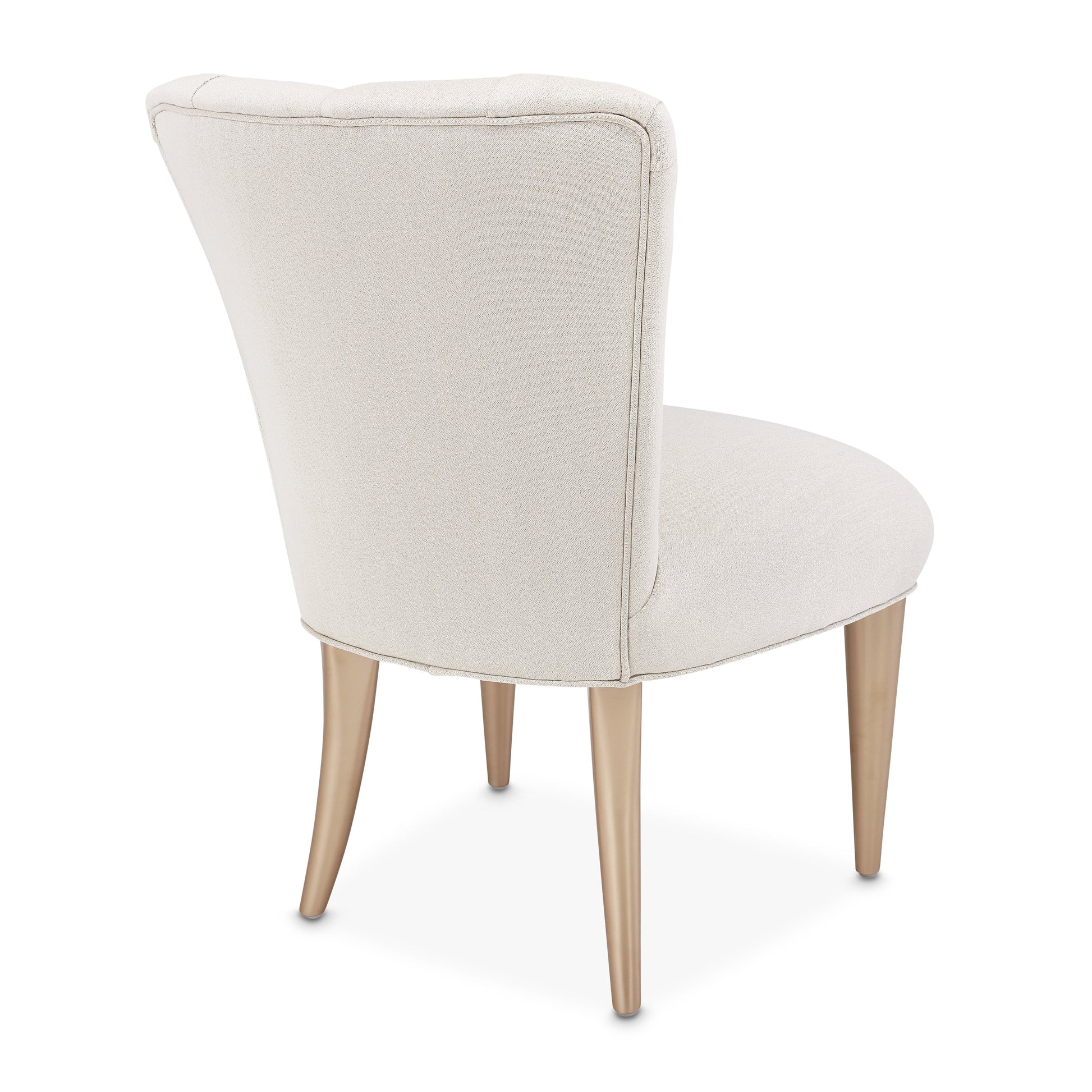 La Rachelle Medium Champagne/Champagne Vanity Chair - Ornate Home