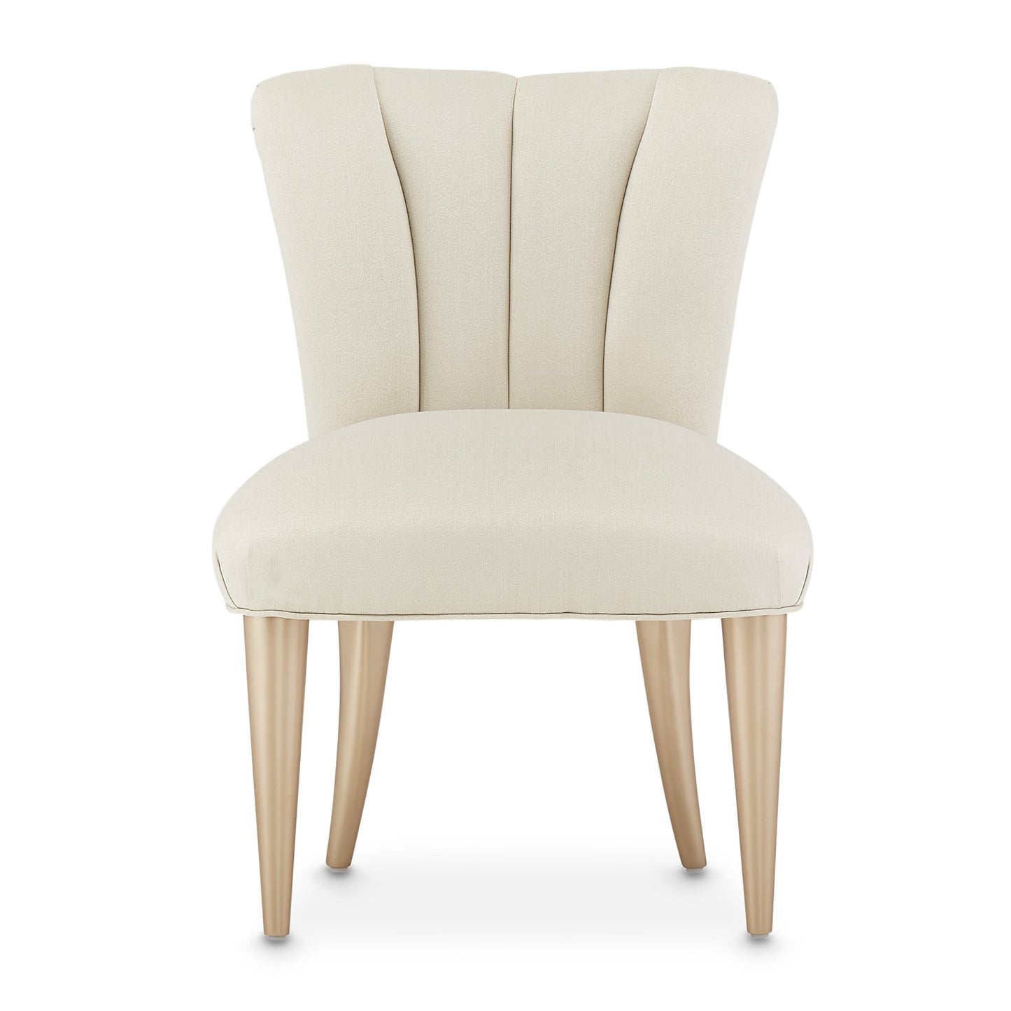 La Rachelle Medium Champagne/Champagne Vanity Chair - Ornate Home