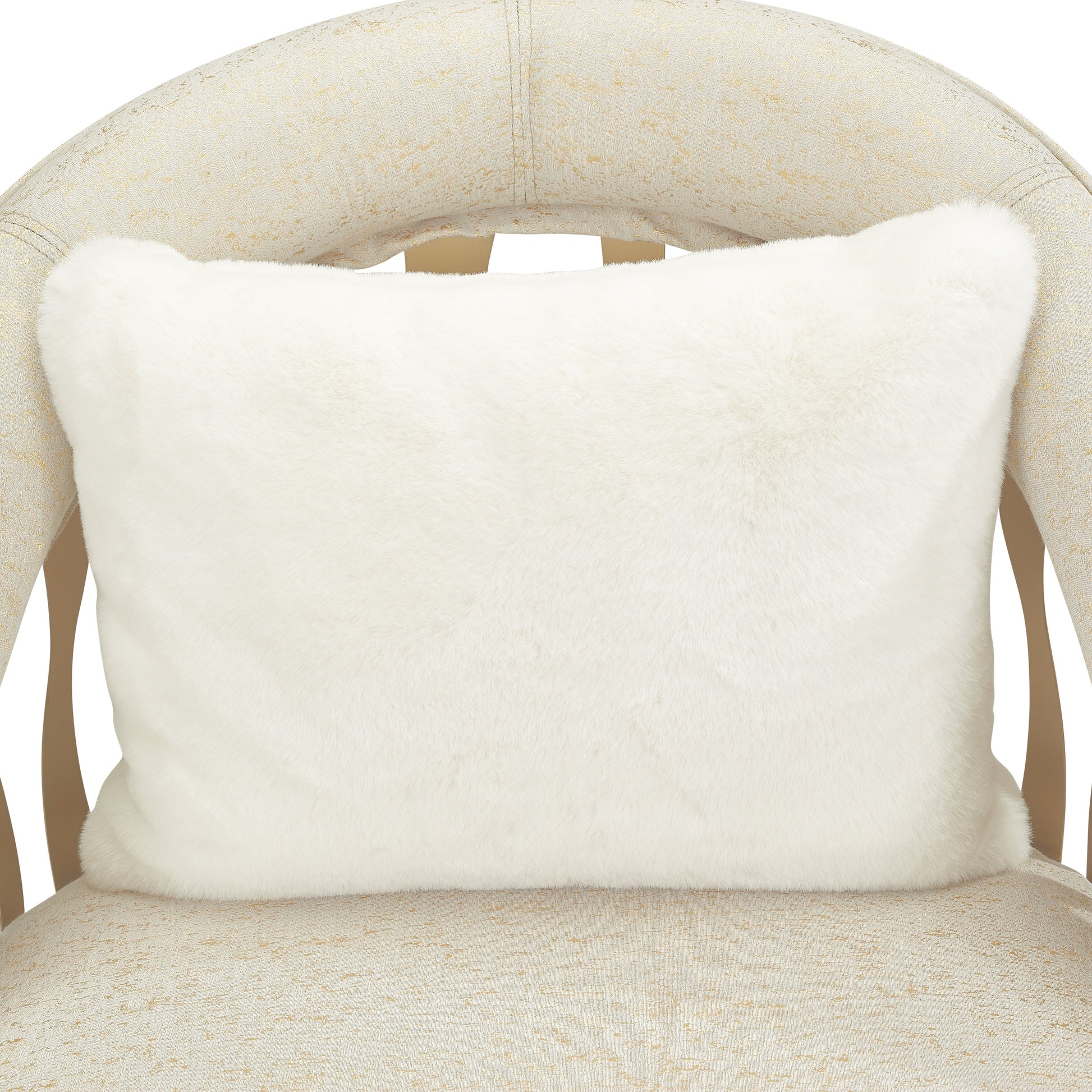 La Rachelle Medium Champagne/Cloud Flame Chair - Ornate Home